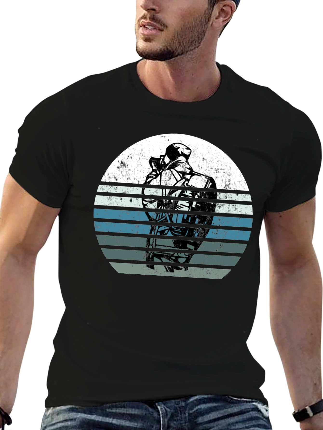 Retro Sunset SWAT Police T-Shirt