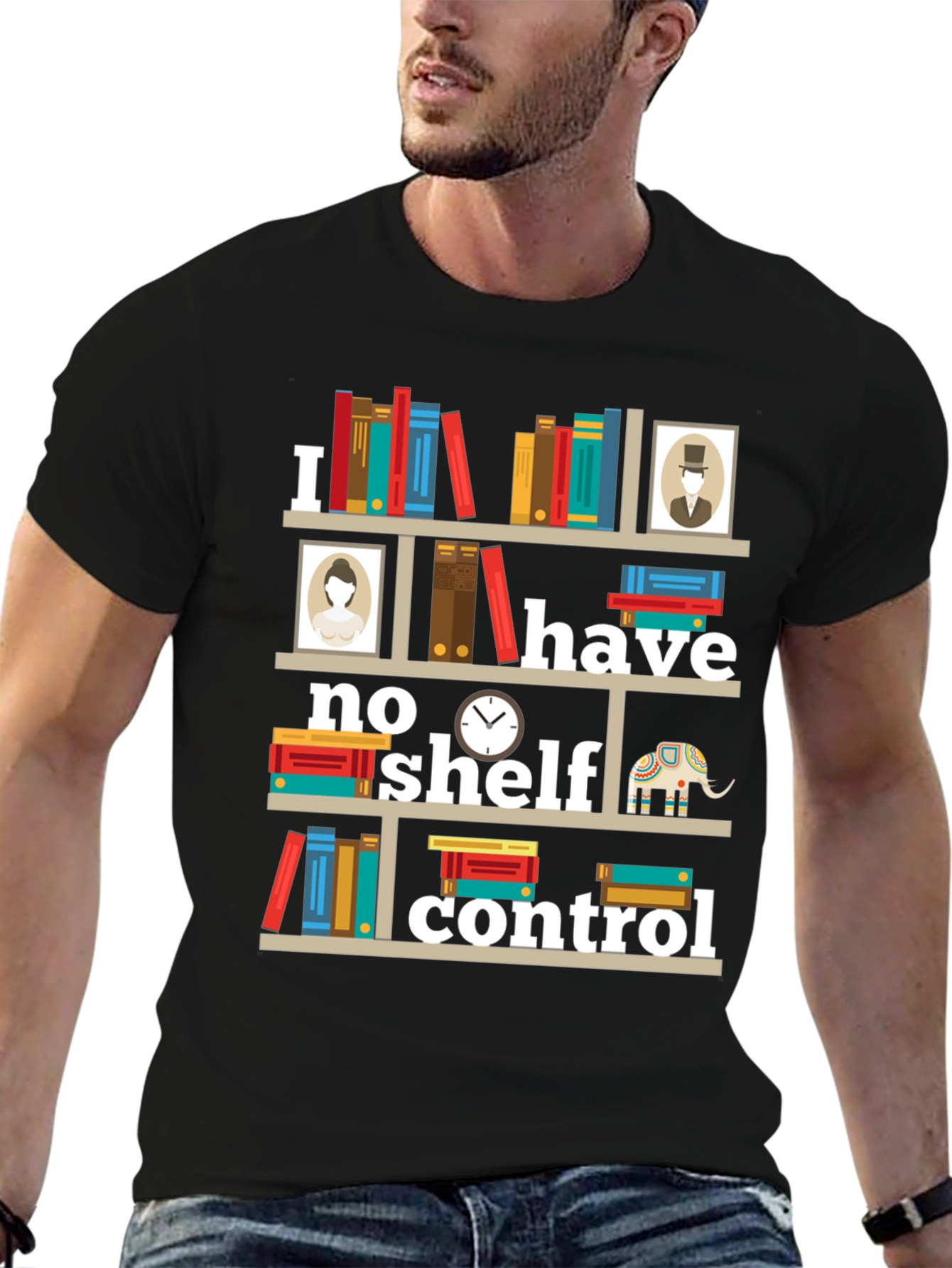 Book Lover T-Shirt: I Have No Shelf Control!