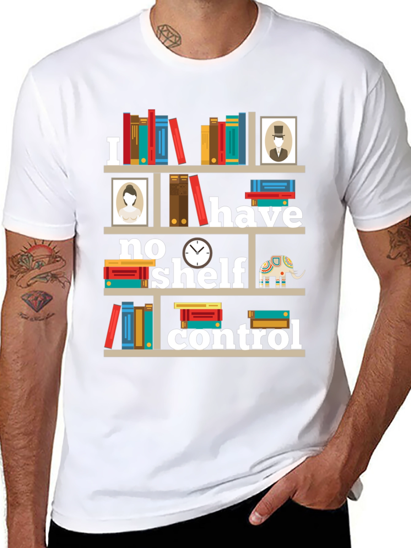 Book Lover T-Shirt: I Have No Shelf Control!