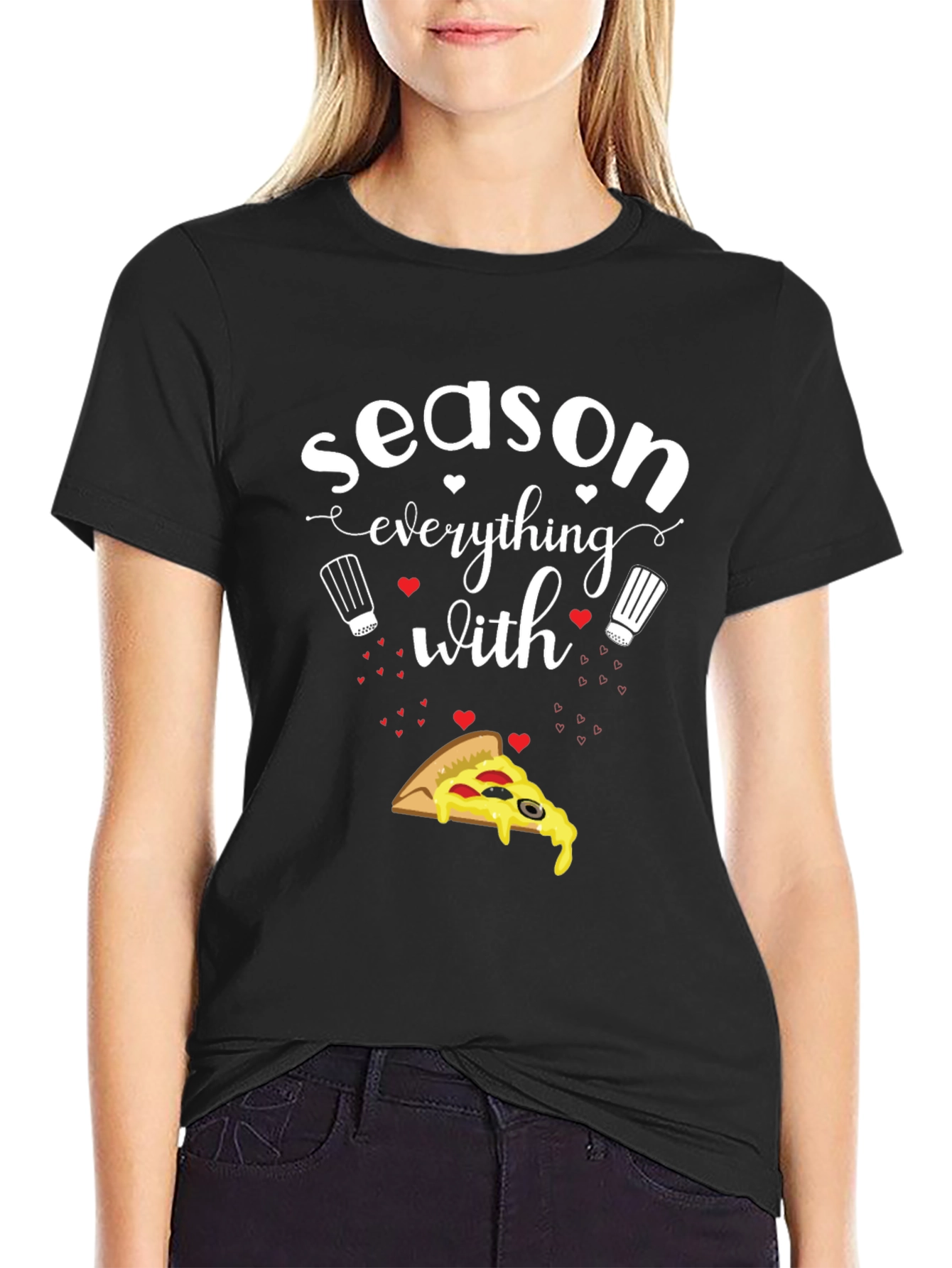 Season Everything with Pizza Graphic Tee
