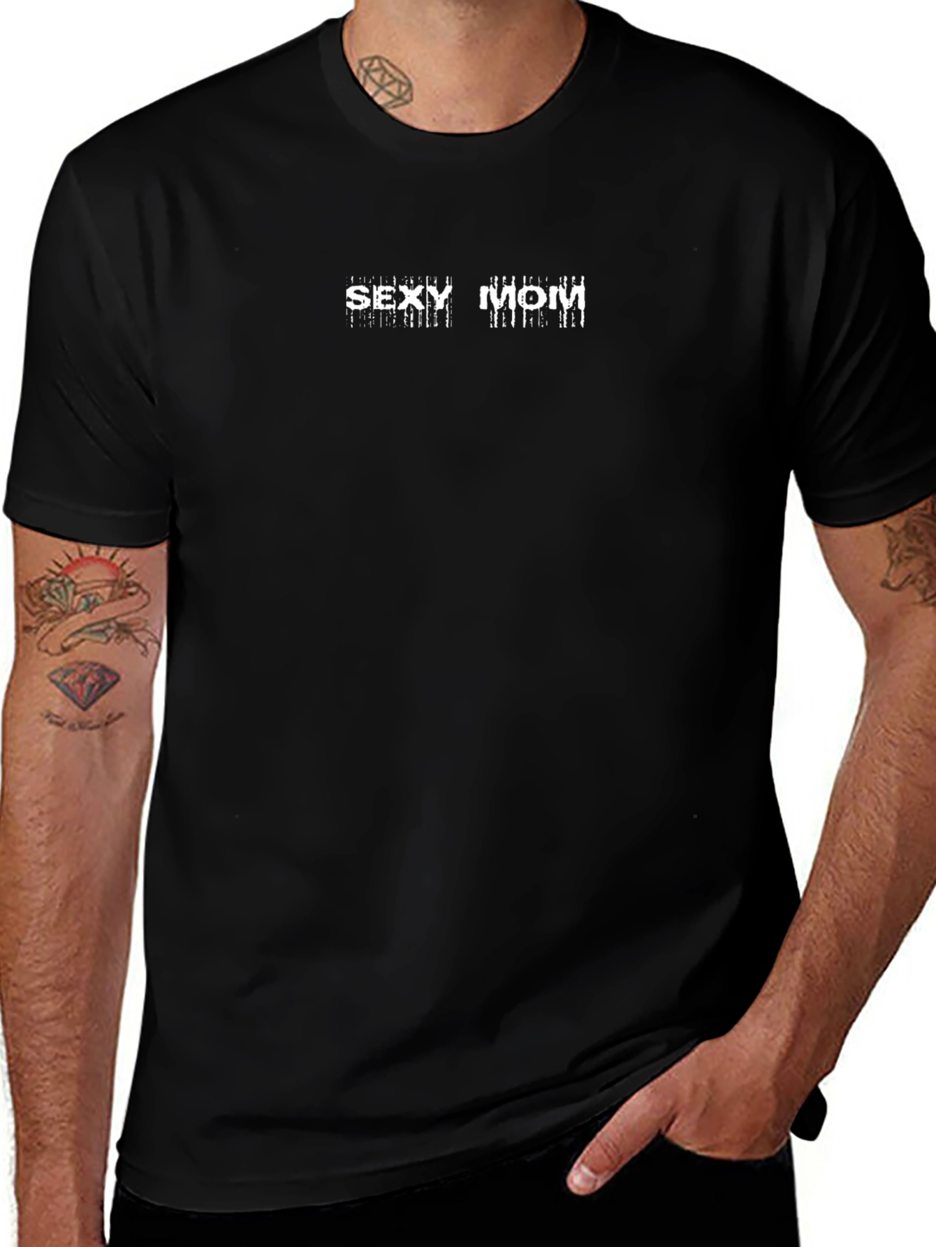 Sexy Mom Black T-Shirt - Modern Humor Tee