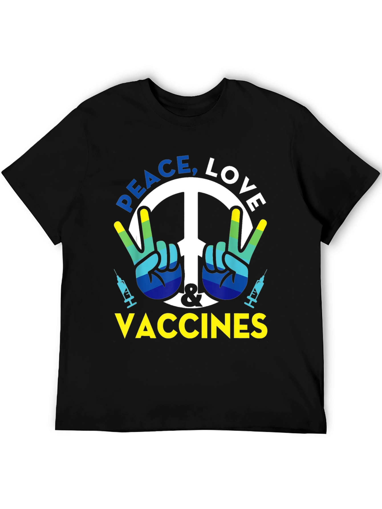 Peace Love Vaccines Graphic T-Shirt