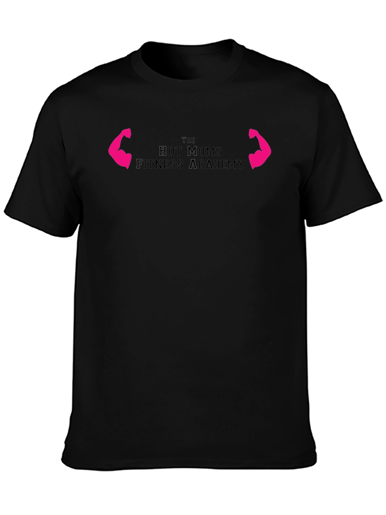 Hot Moms Fitness Academy Black T-Shirt