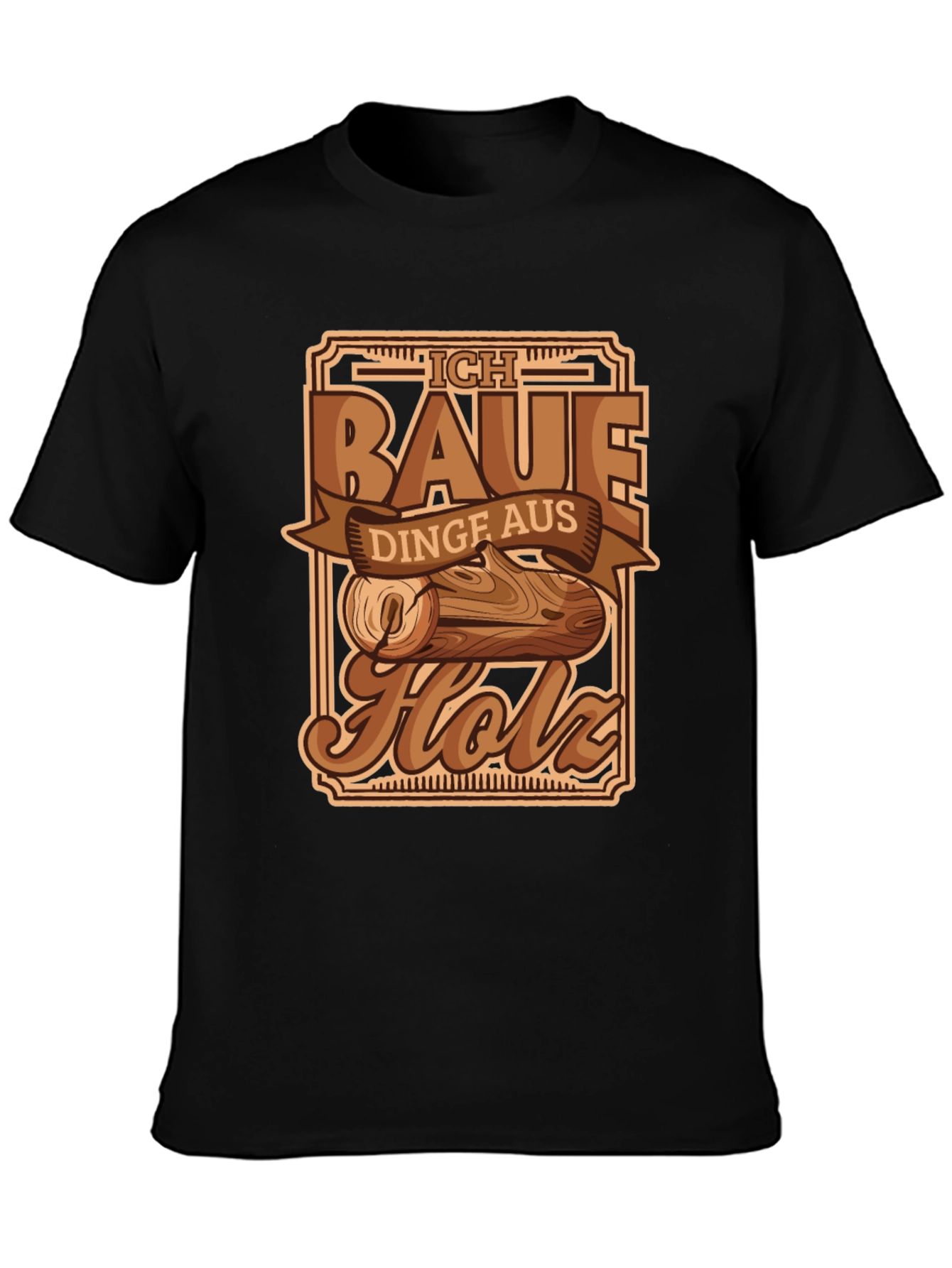 Ich Baue Aus Holz T-Shirt Woodworking Shirt