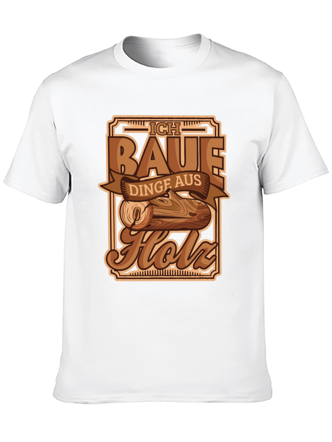 Ich Baue Aus Holz T-Shirt Woodworking Shirt