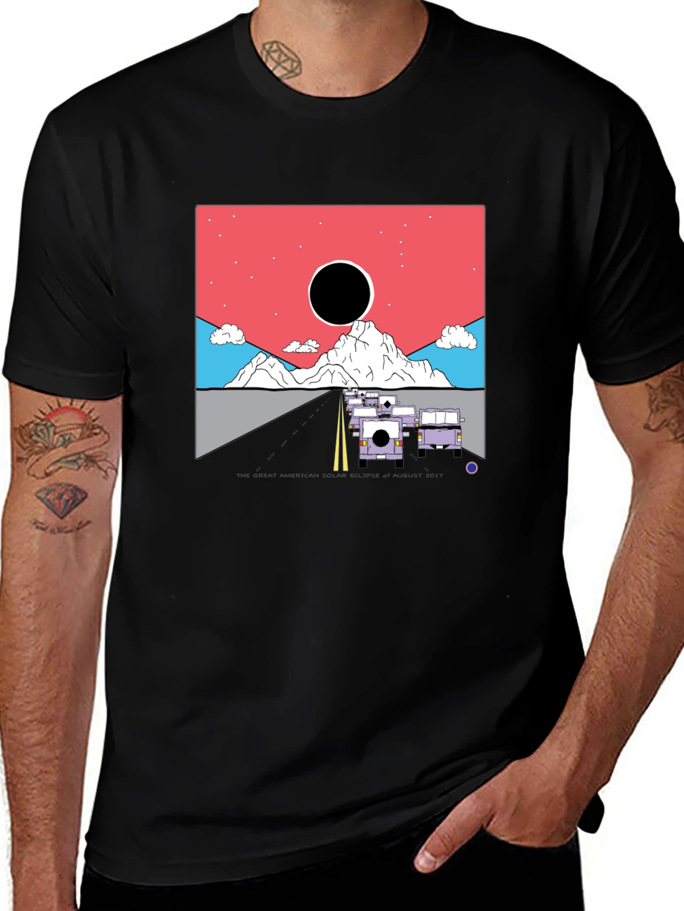 Eclipse Mountain Road Trip T-Shirt