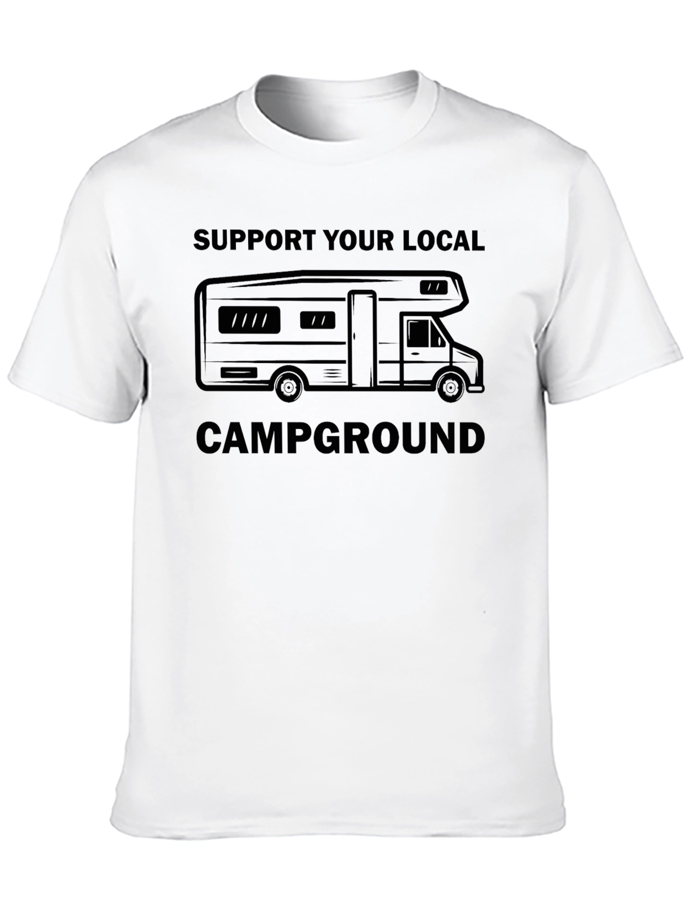 Support Your Local Campground T-Shirt - Black