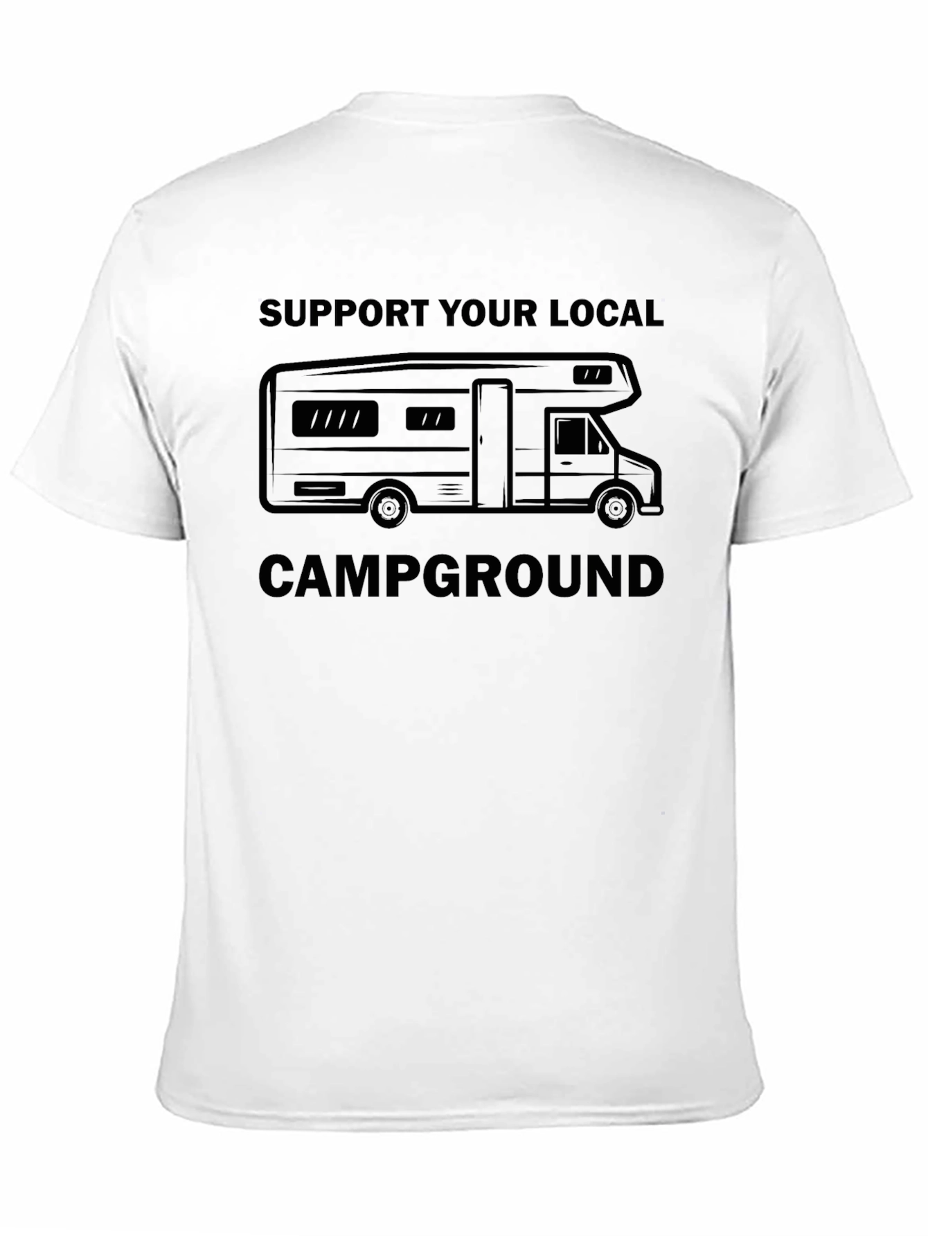 Support Your Local Campground T-Shirt - Black