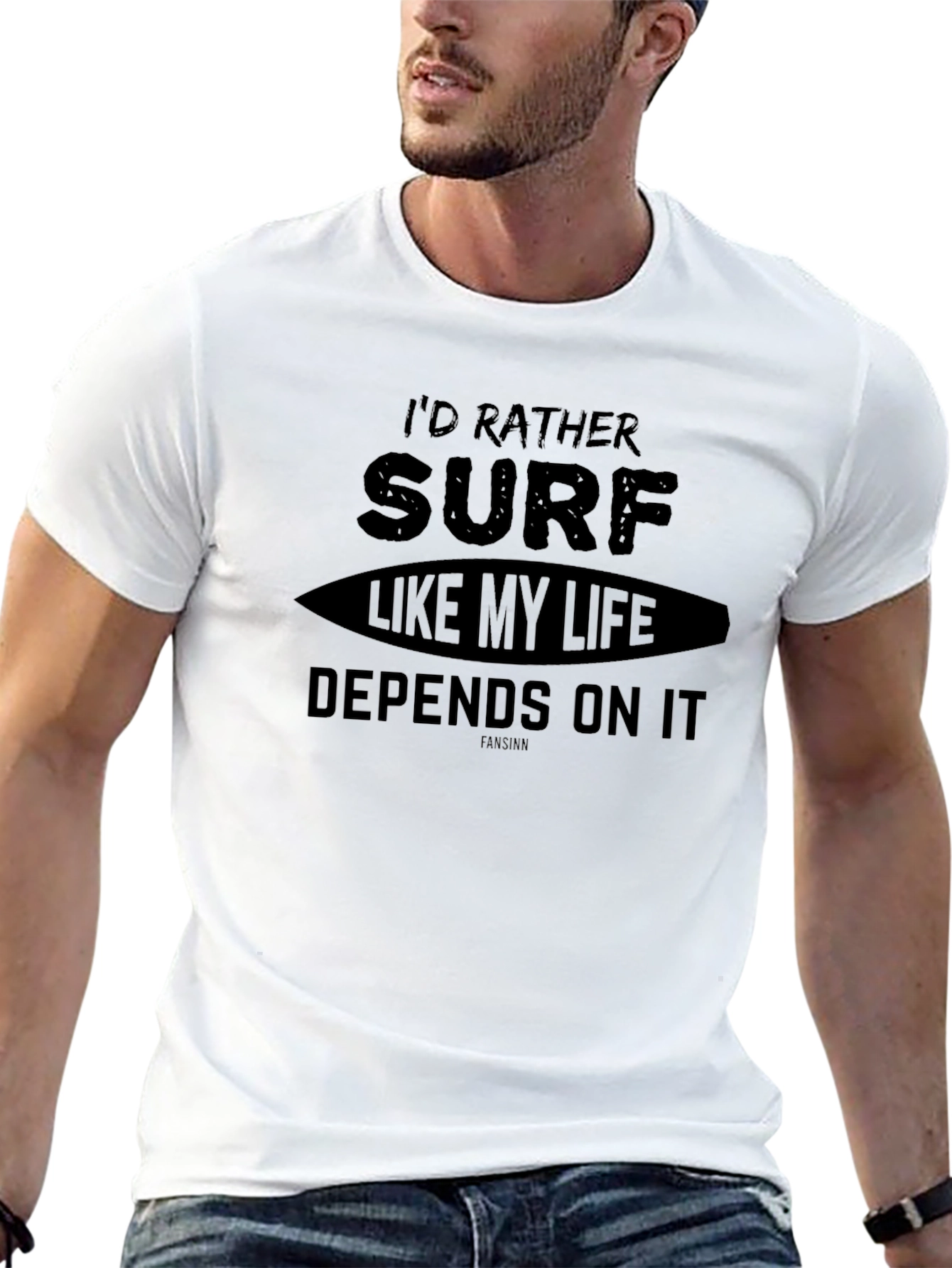 Surf Like My Life Depends On It T-Shirt