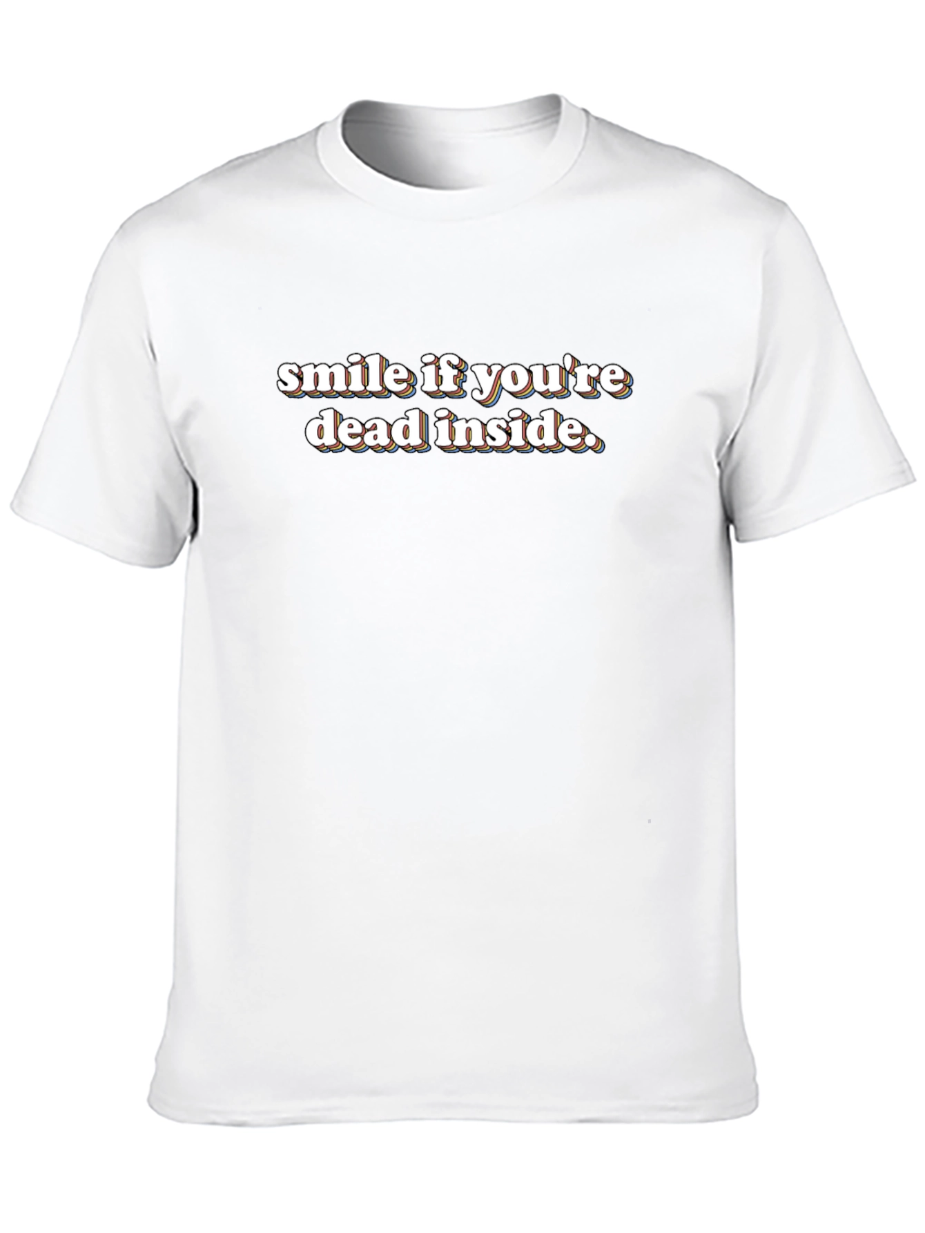 Smile If Youre Dead Inside Black T-Shirt