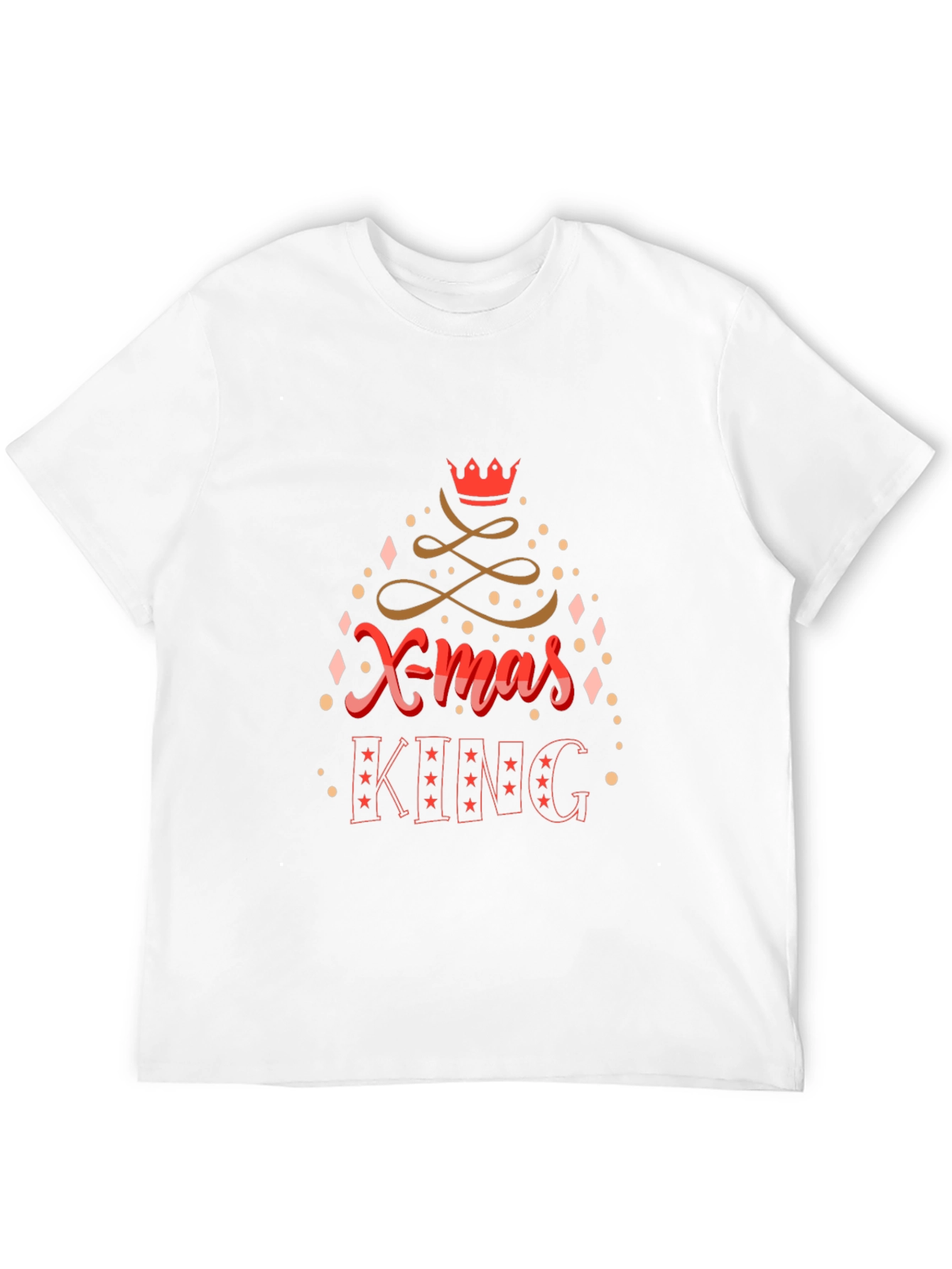 Xmas King Graphic Tee - Holiday Party Shirt