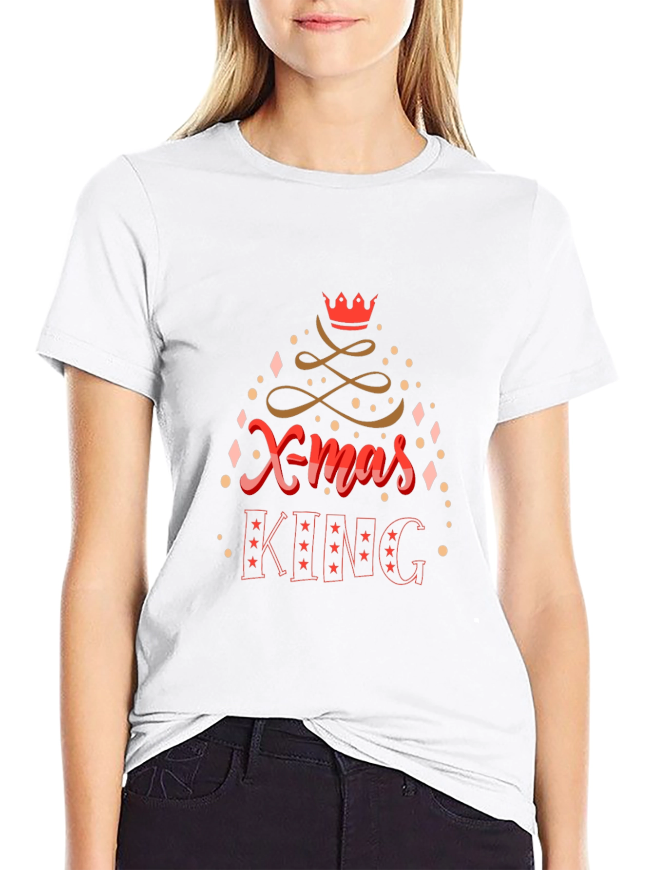 Xmas King Graphic Tee - Holiday Party Shirt