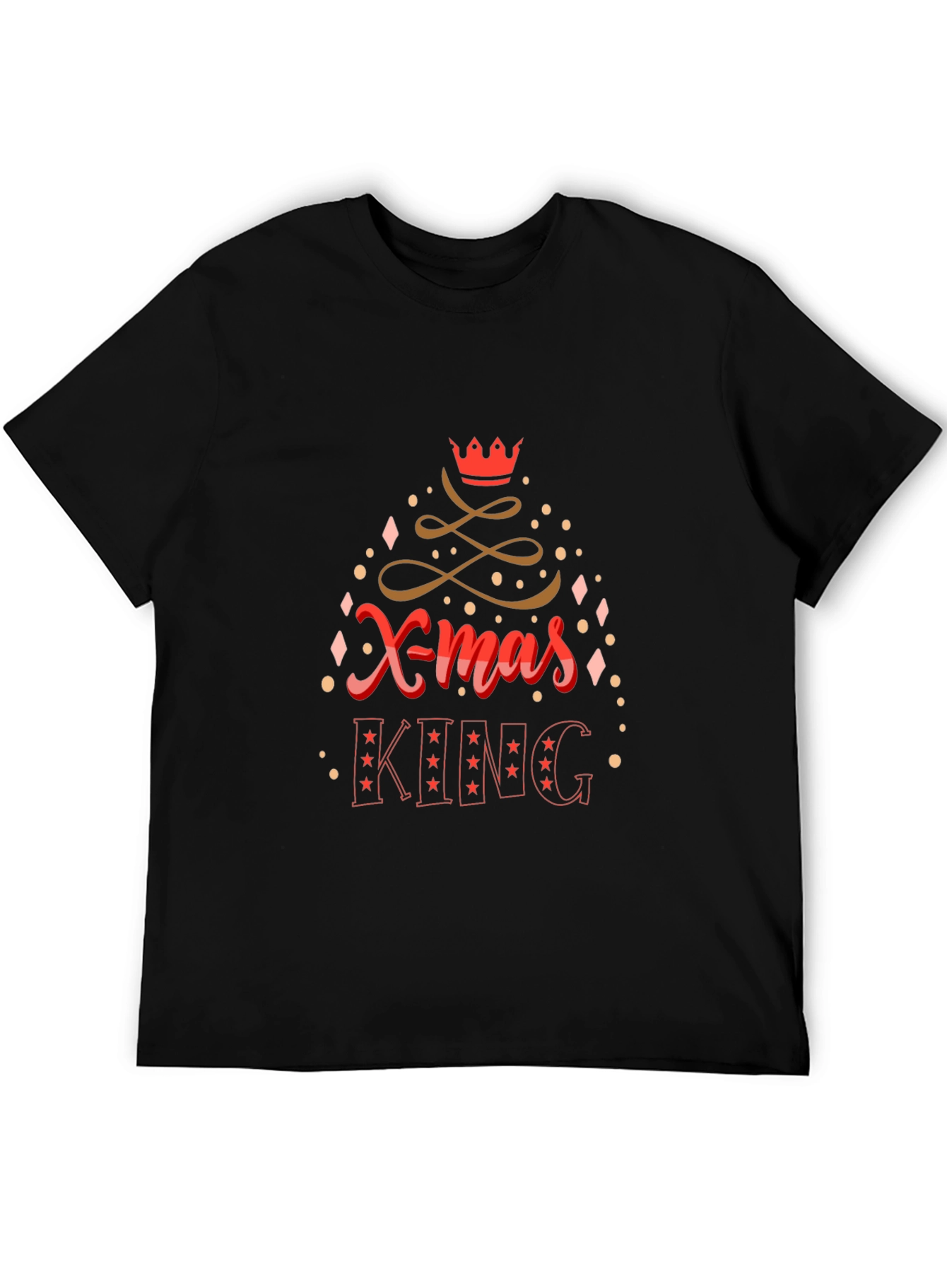 Xmas King Graphic Tee - Holiday Party Shirt