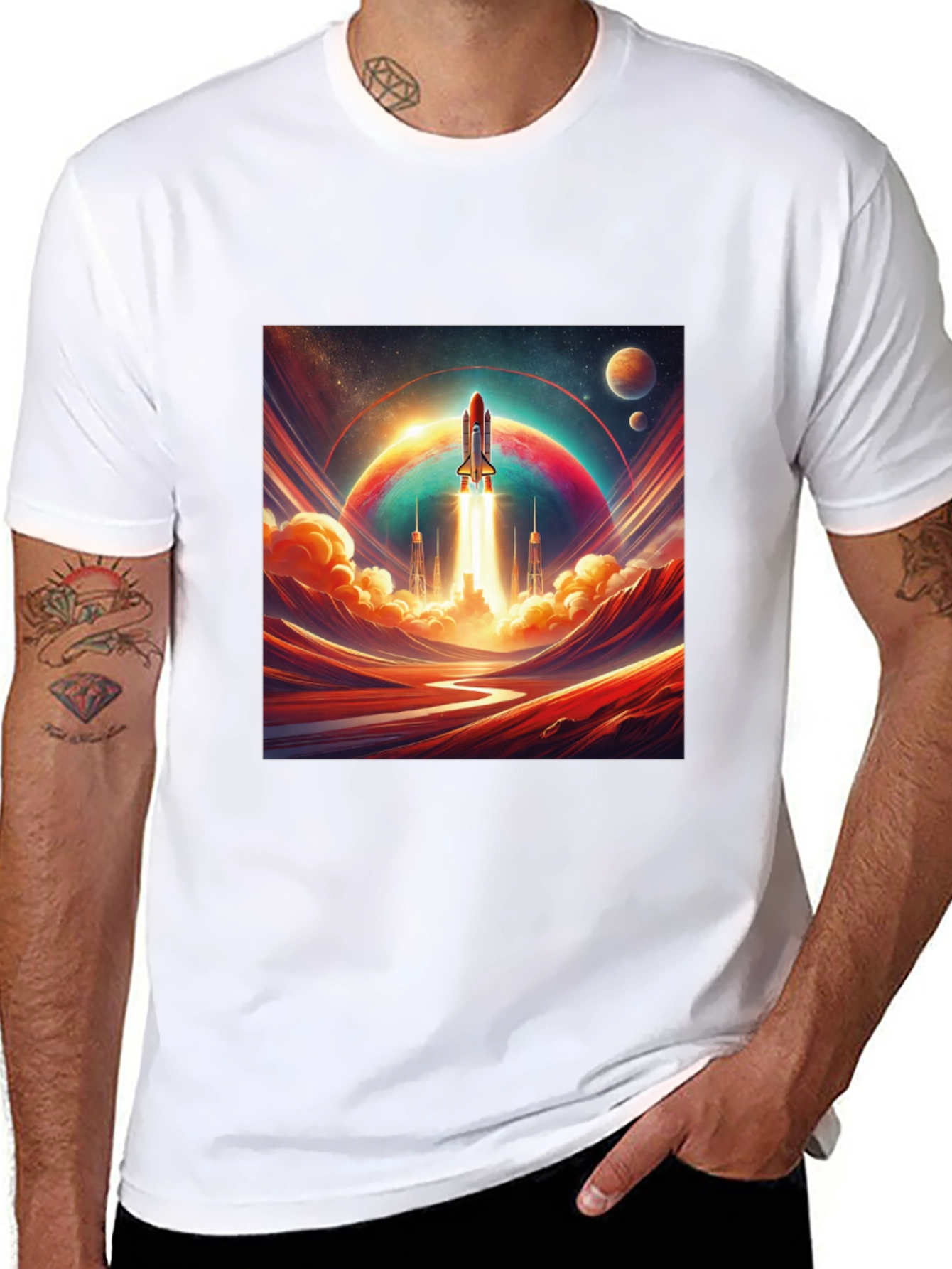 Rocket Launch Graphic Tee