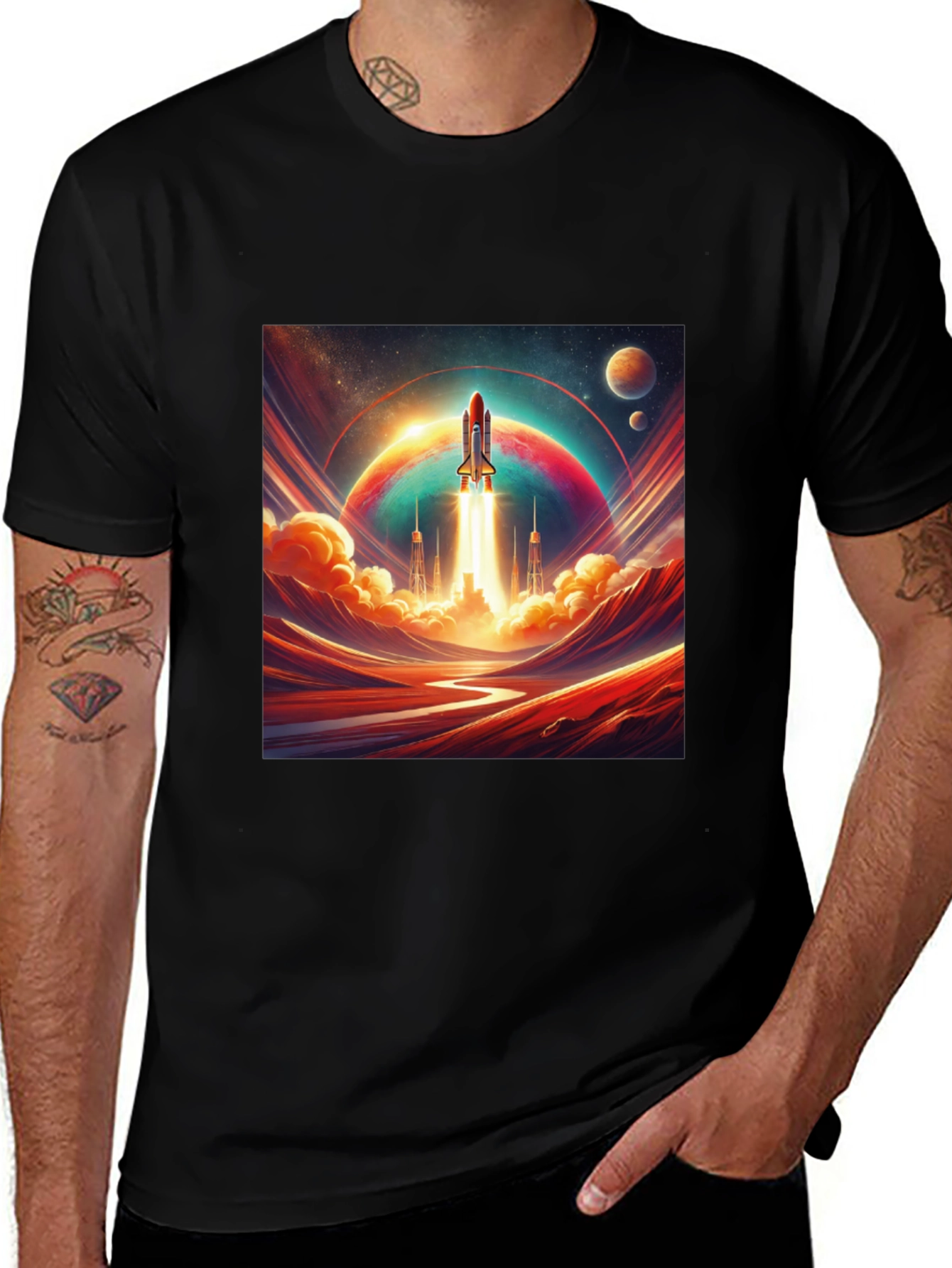 Rocket Launch Graphic Tee