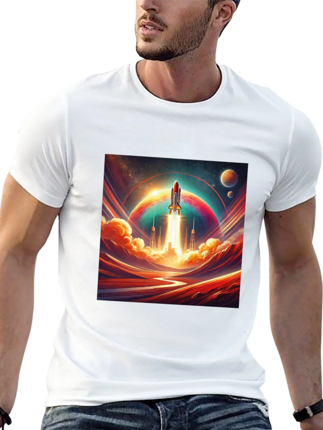 Rocket Launch Graphic Tee