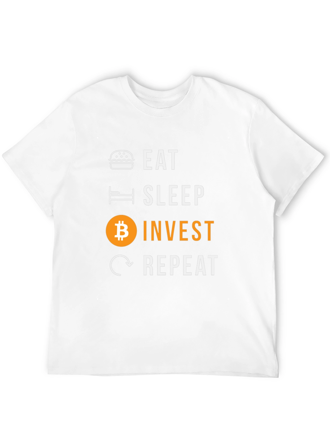 Eat Sleep Invest Bitcoin Graphic Tee