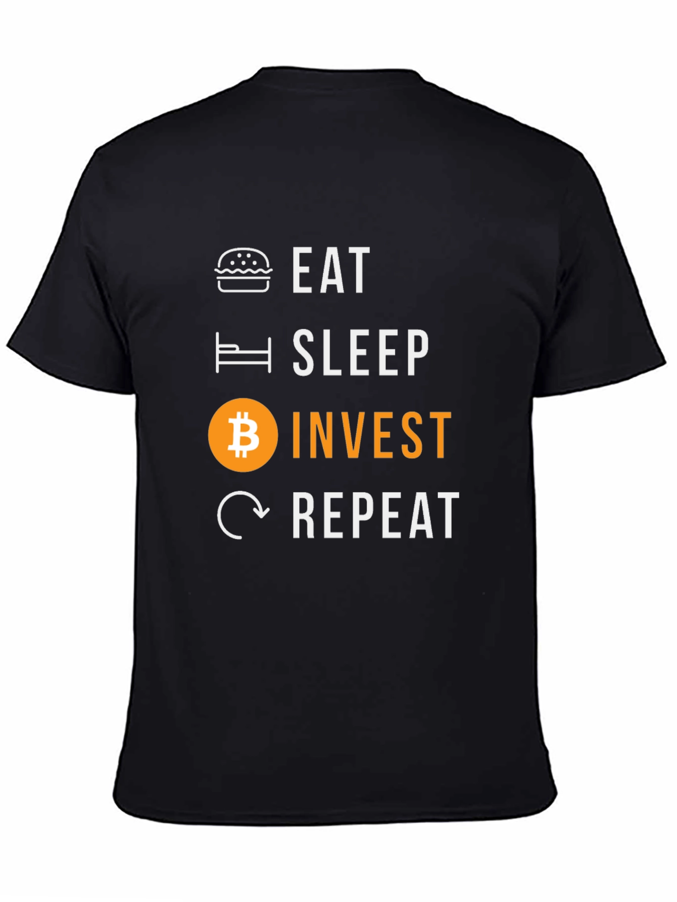 Eat Sleep Invest Bitcoin Graphic Tee