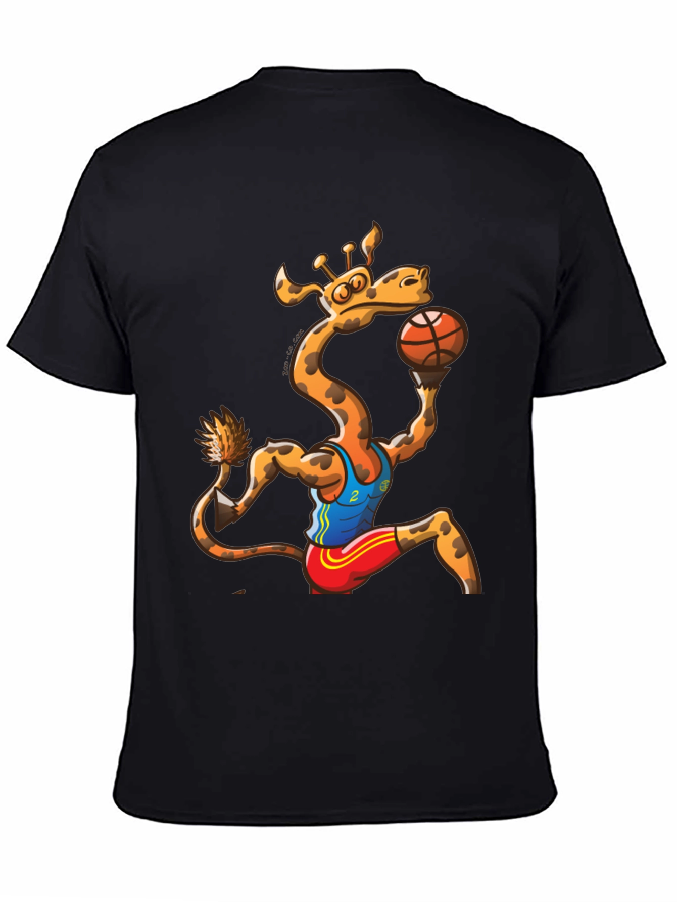 Giraffe Basketball Player Graphic T-Shirt