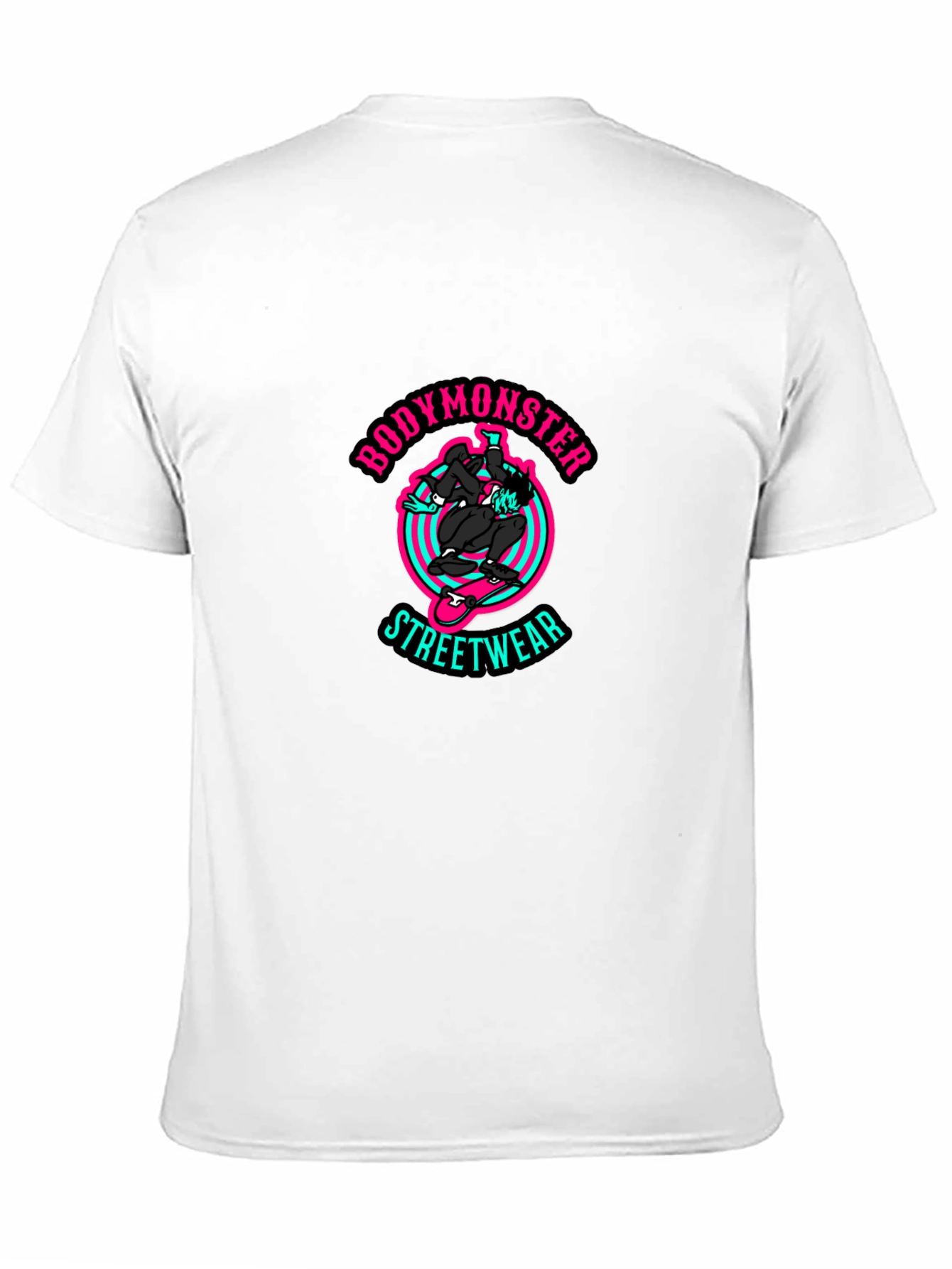 BodyMonster Skateboard Graphic Black T-Shirt