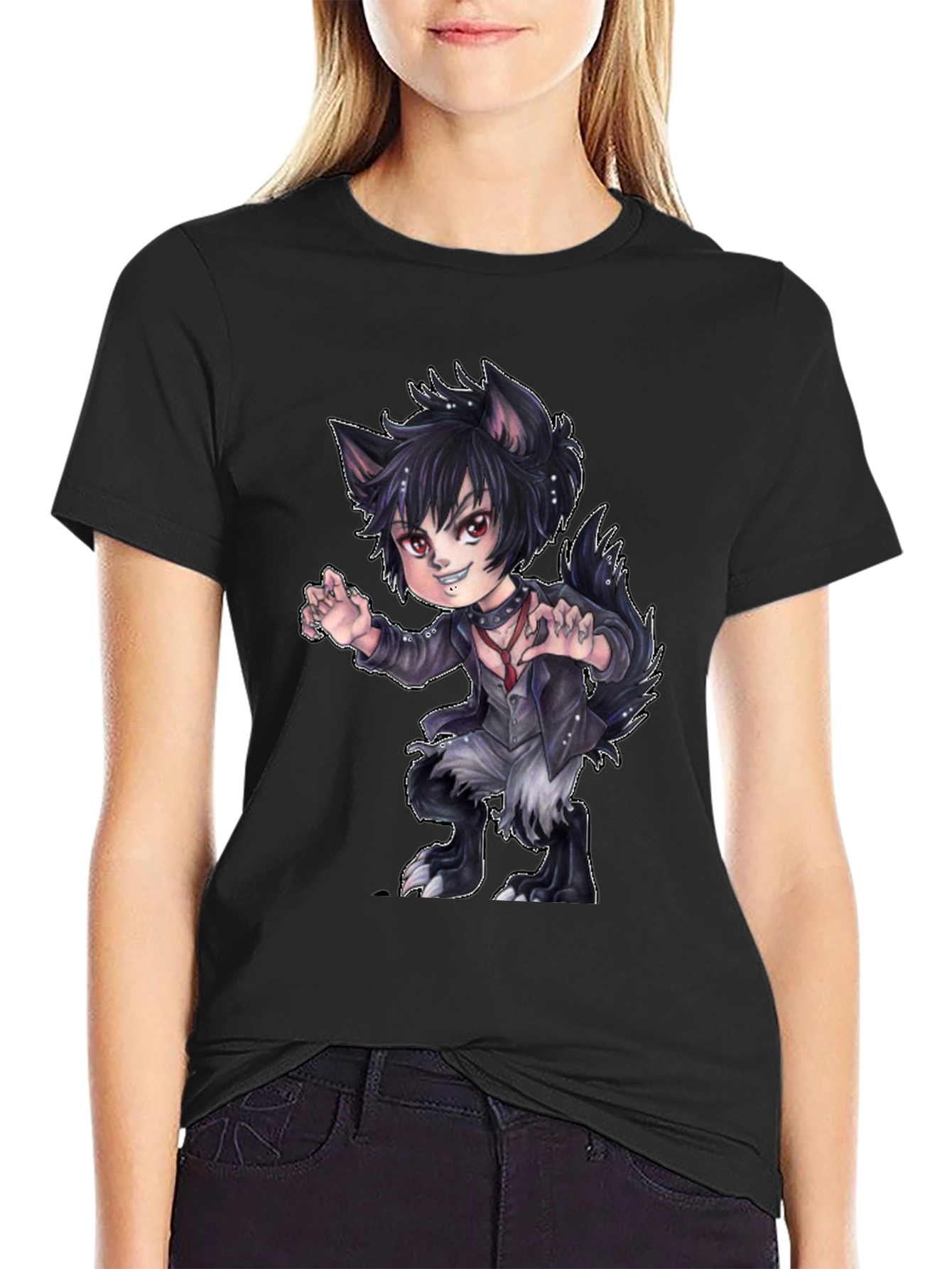 Werewolf Graphic Tee - Cartoon Style