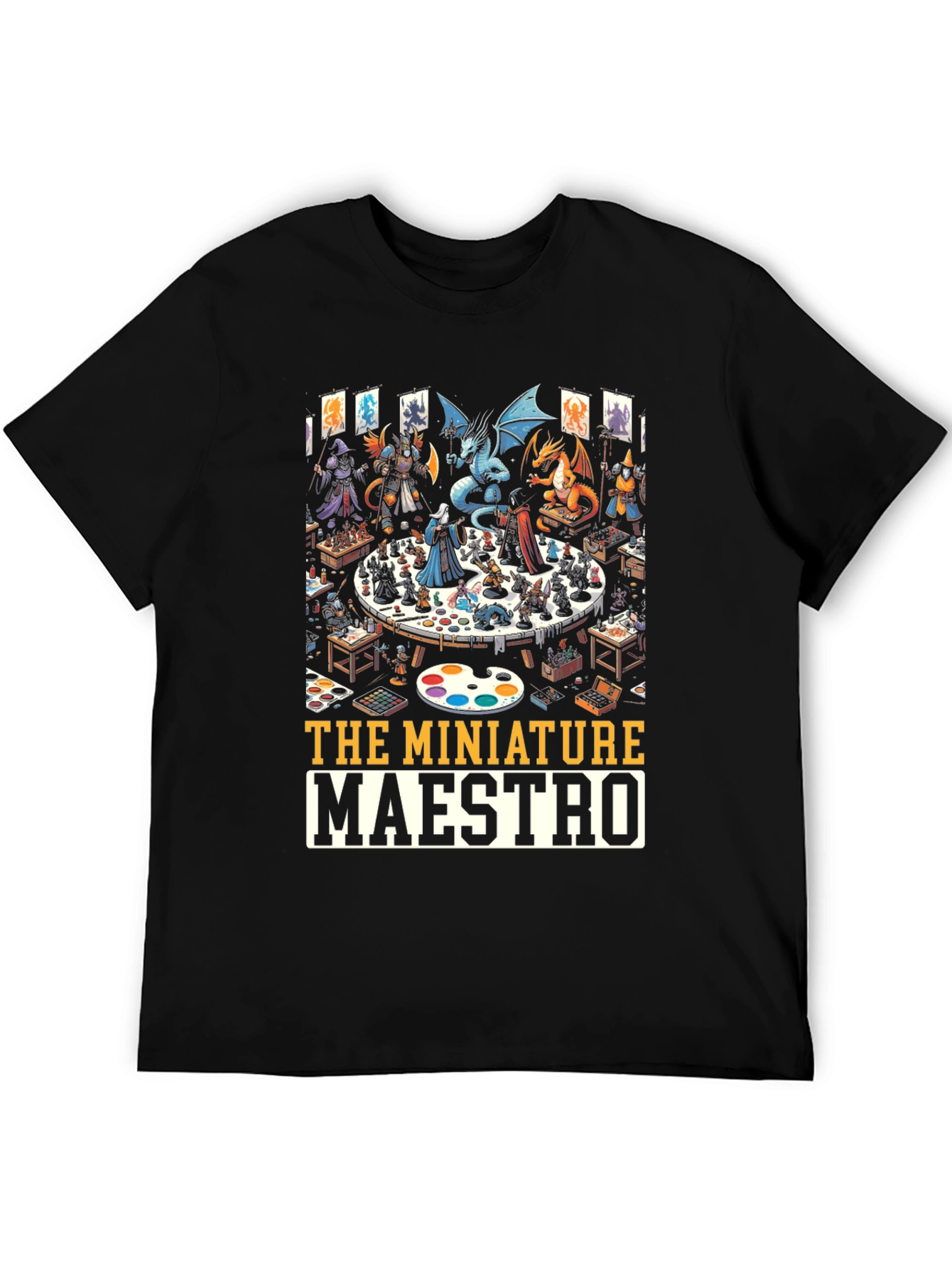 Miniature Maestro T-Shirt: Tabletop Gaming Art