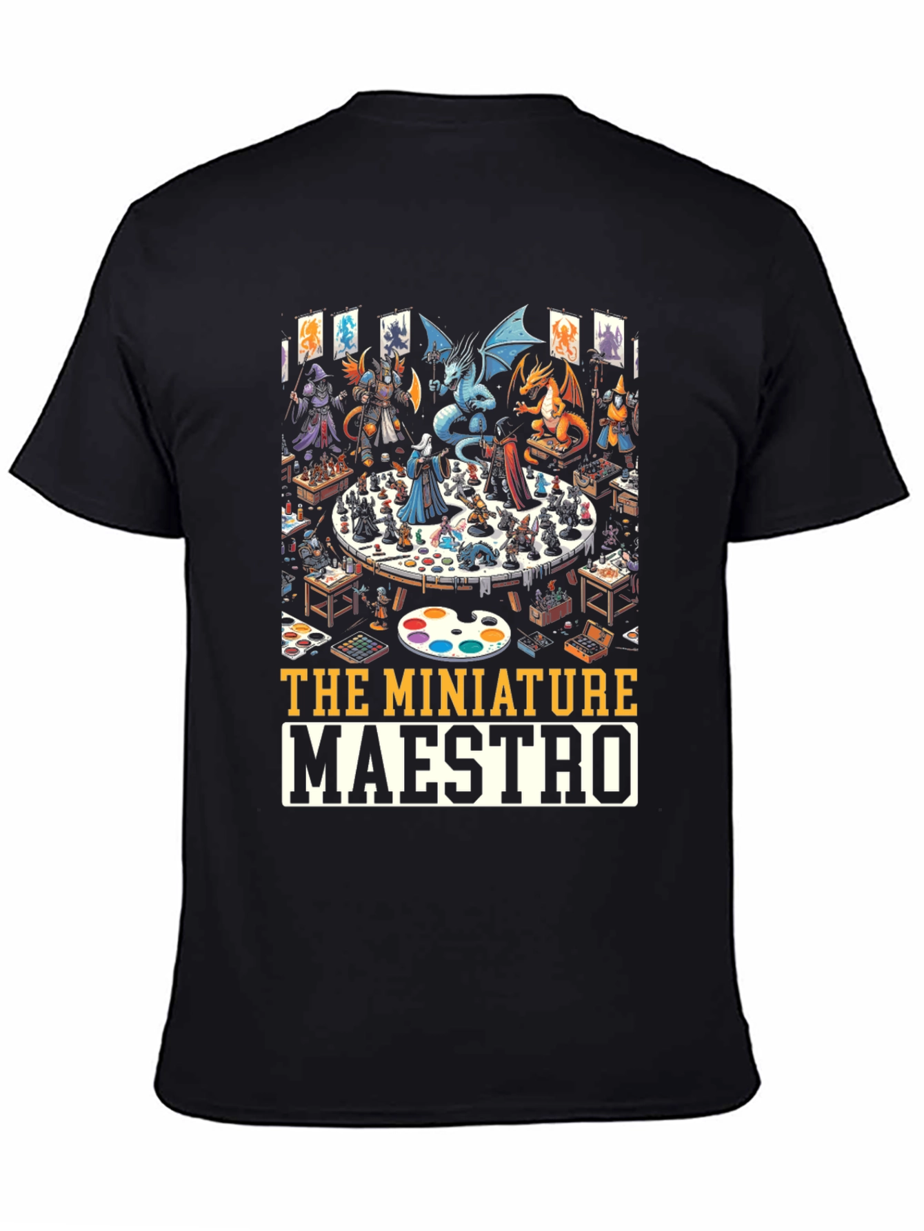 Miniature Maestro T-Shirt: Tabletop Gaming Art