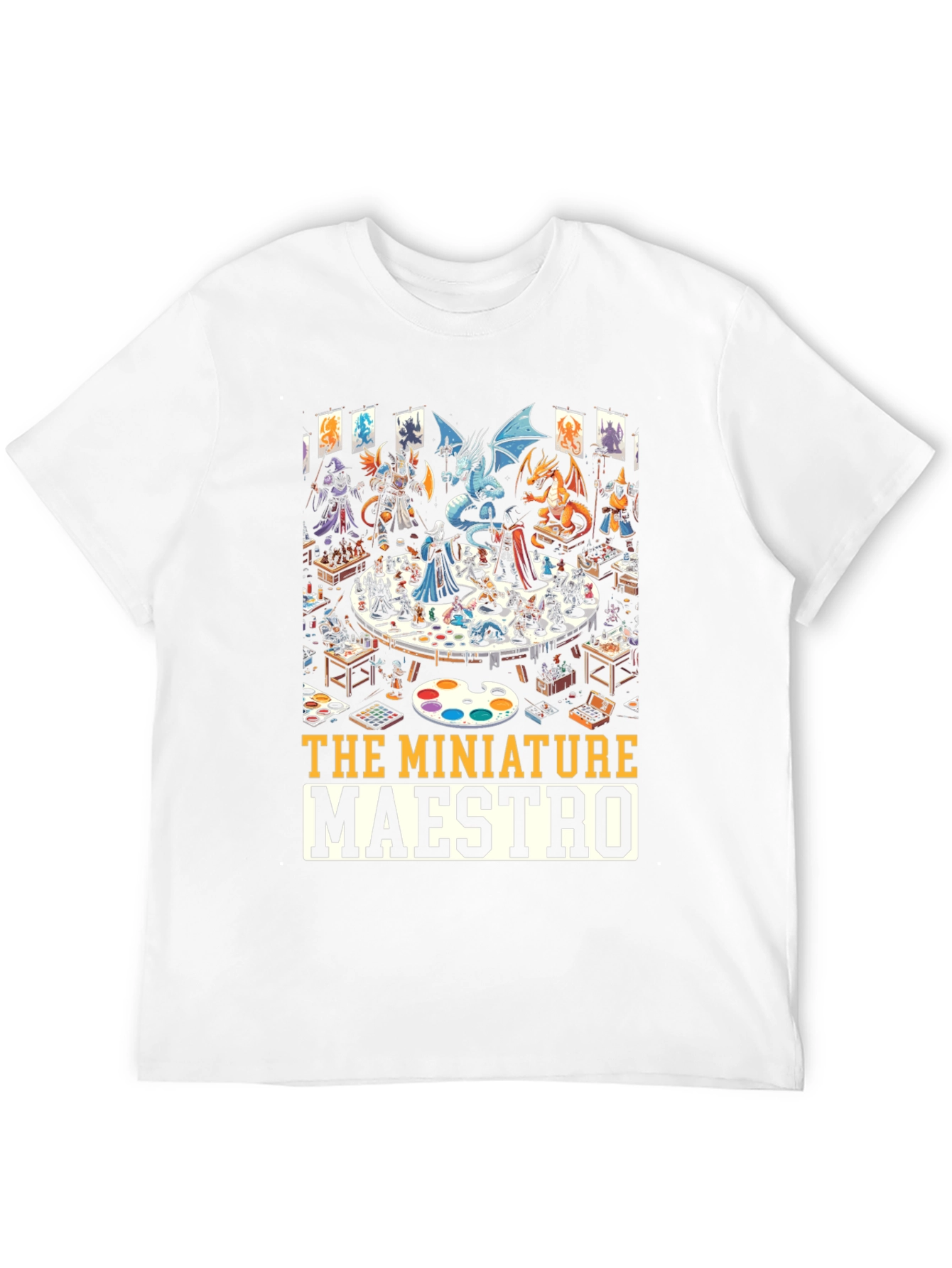 Miniature Maestro T-Shirt: Tabletop Gaming Art