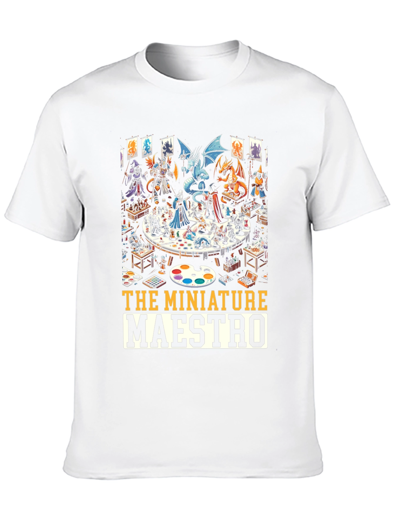 Miniature Maestro T-Shirt: Tabletop Gaming Art