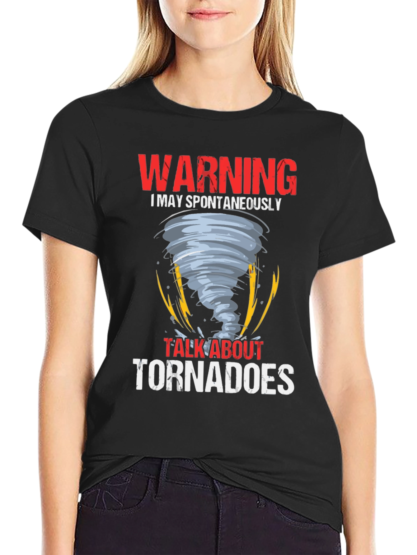 Warning Tornadoes Graphic Tee Shirt