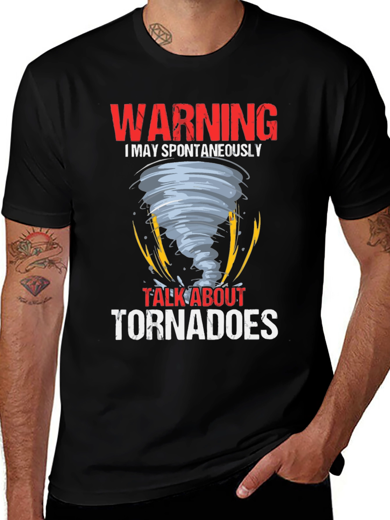 Warning Tornadoes Graphic Tee Shirt