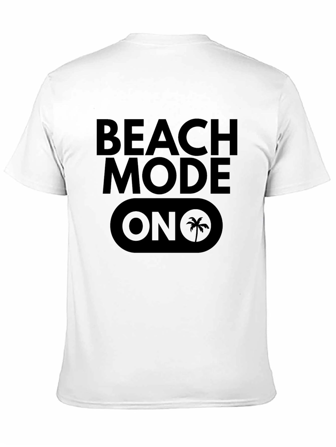 Beach Mode On Black Graphic Tee