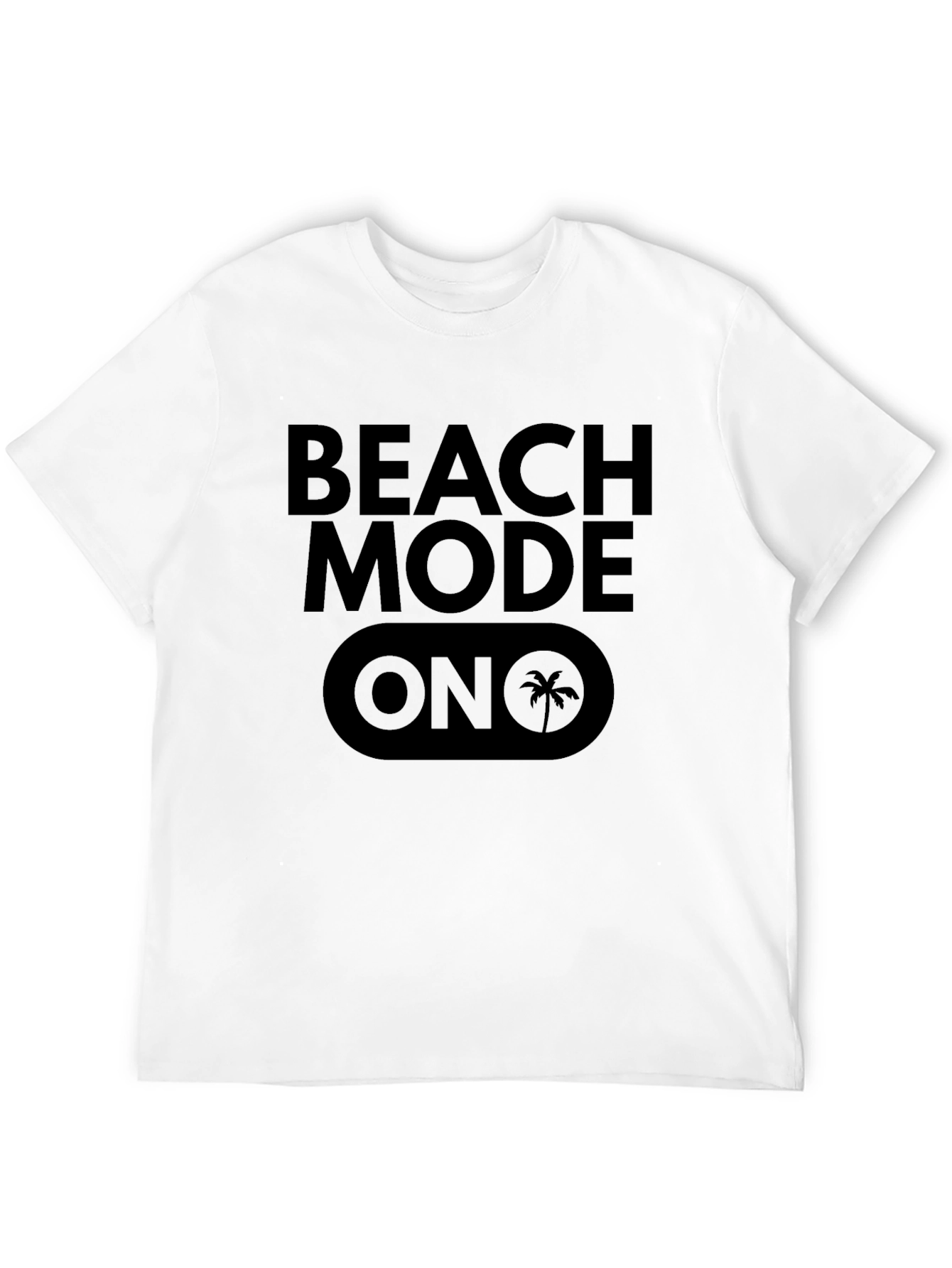 Beach Mode On Black Graphic Tee
