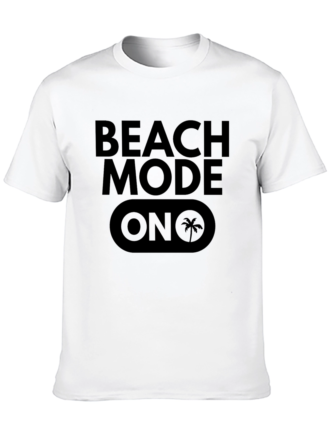 Beach Mode On Black Graphic Tee
