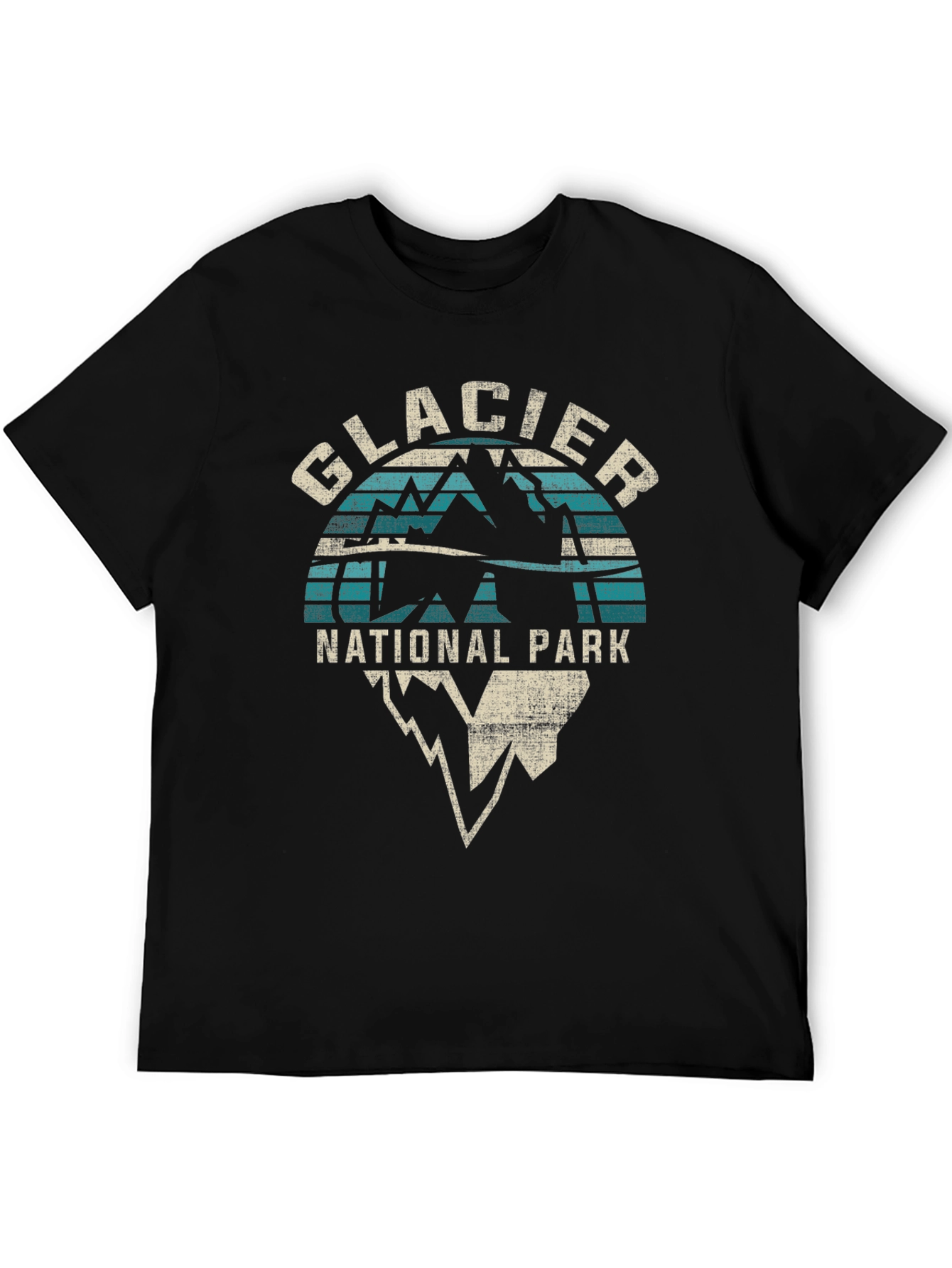Glacier National Park Black Graphic Tee