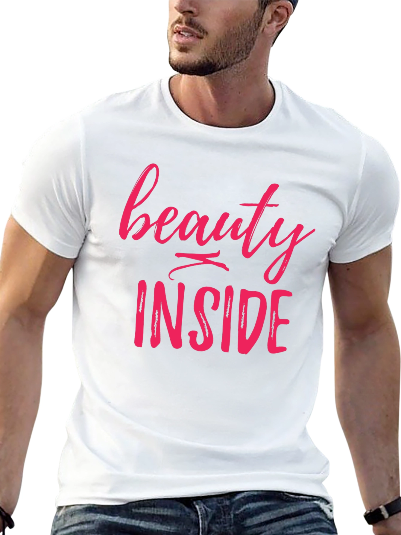 Beauty Inside Graphic Tee - Black Unisex