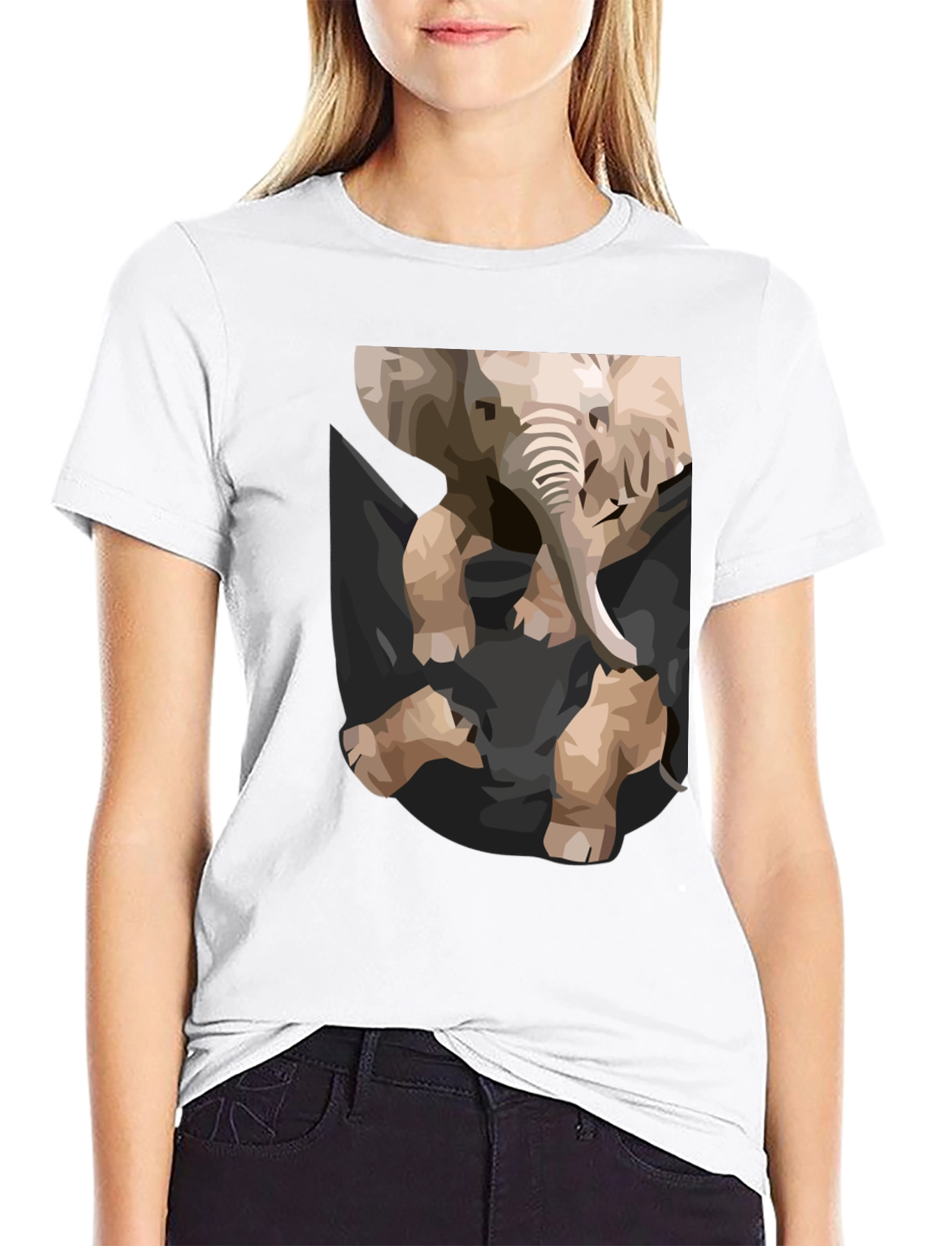 Elephant Pocket Graphic Tee - Casual Cool