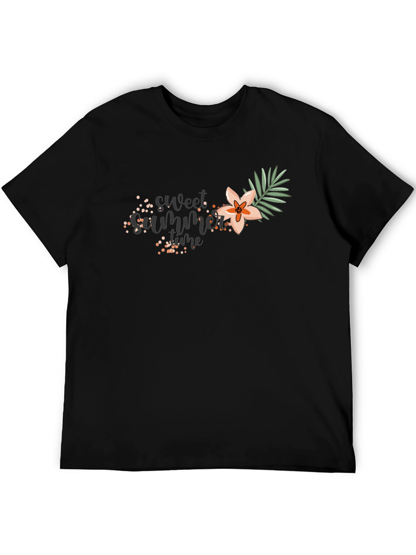 Sweet Summer Time Black T-Shirt
