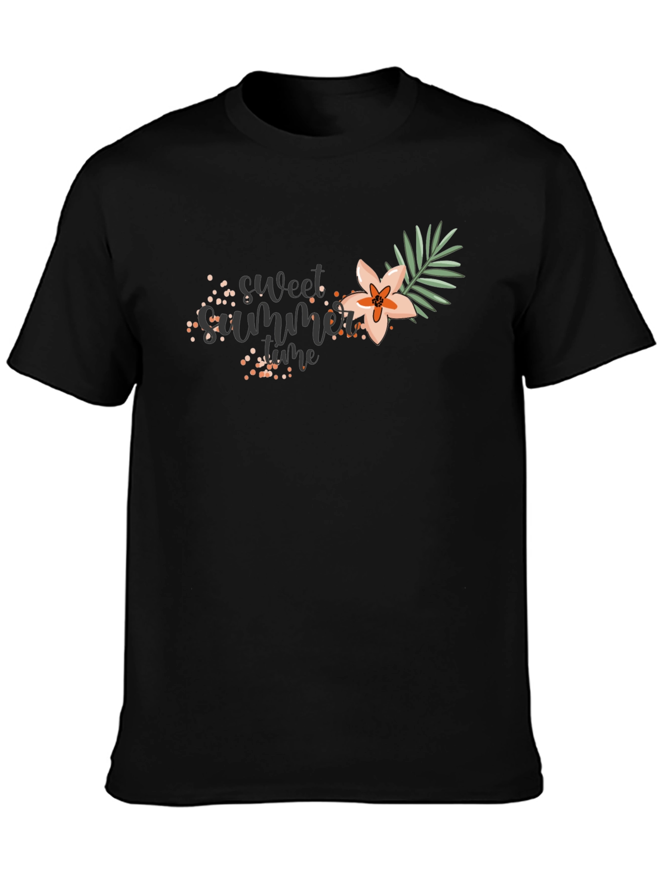 Sweet Summer Time Black T-Shirt