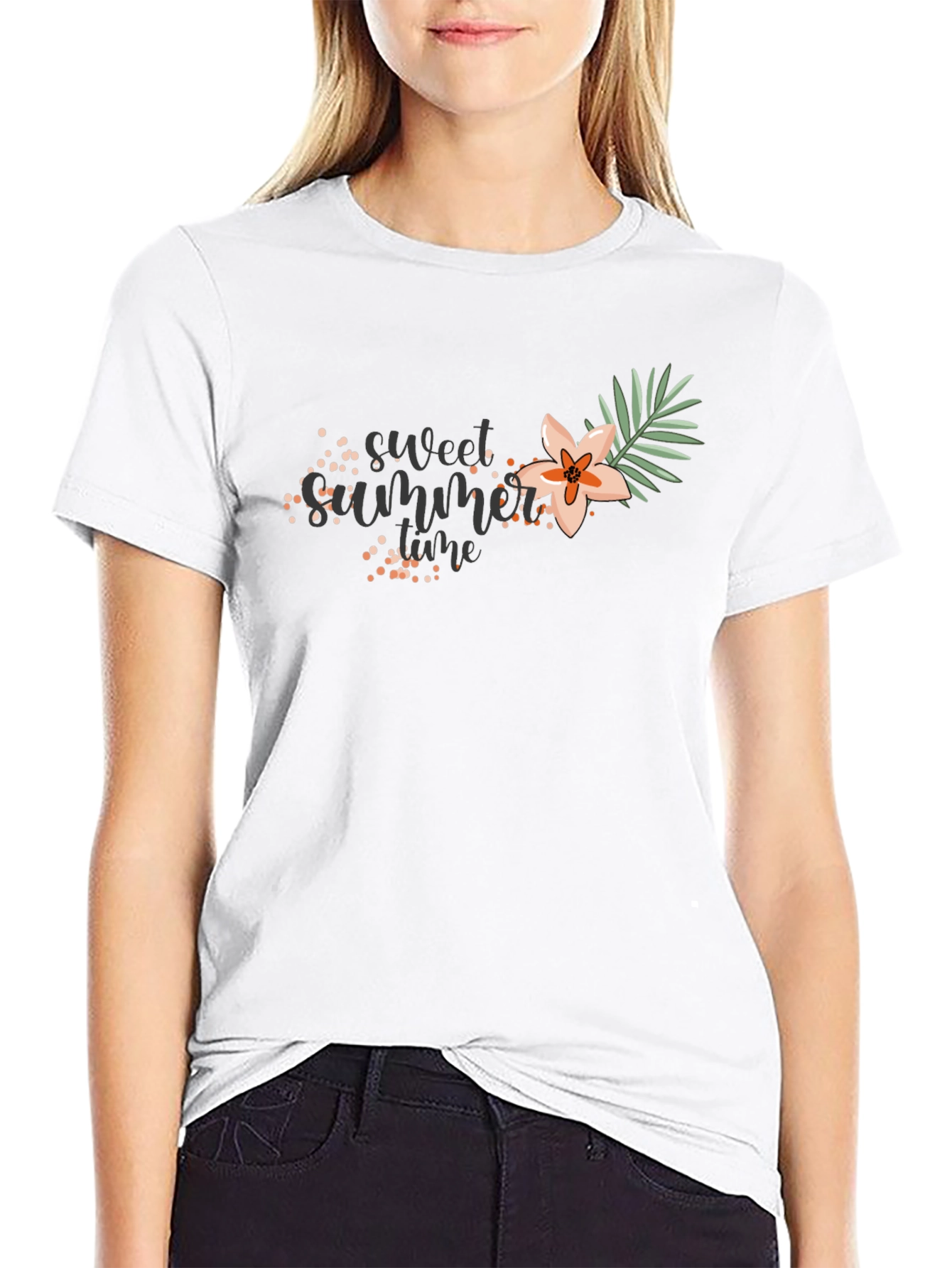Sweet Summer Time Black T-Shirt