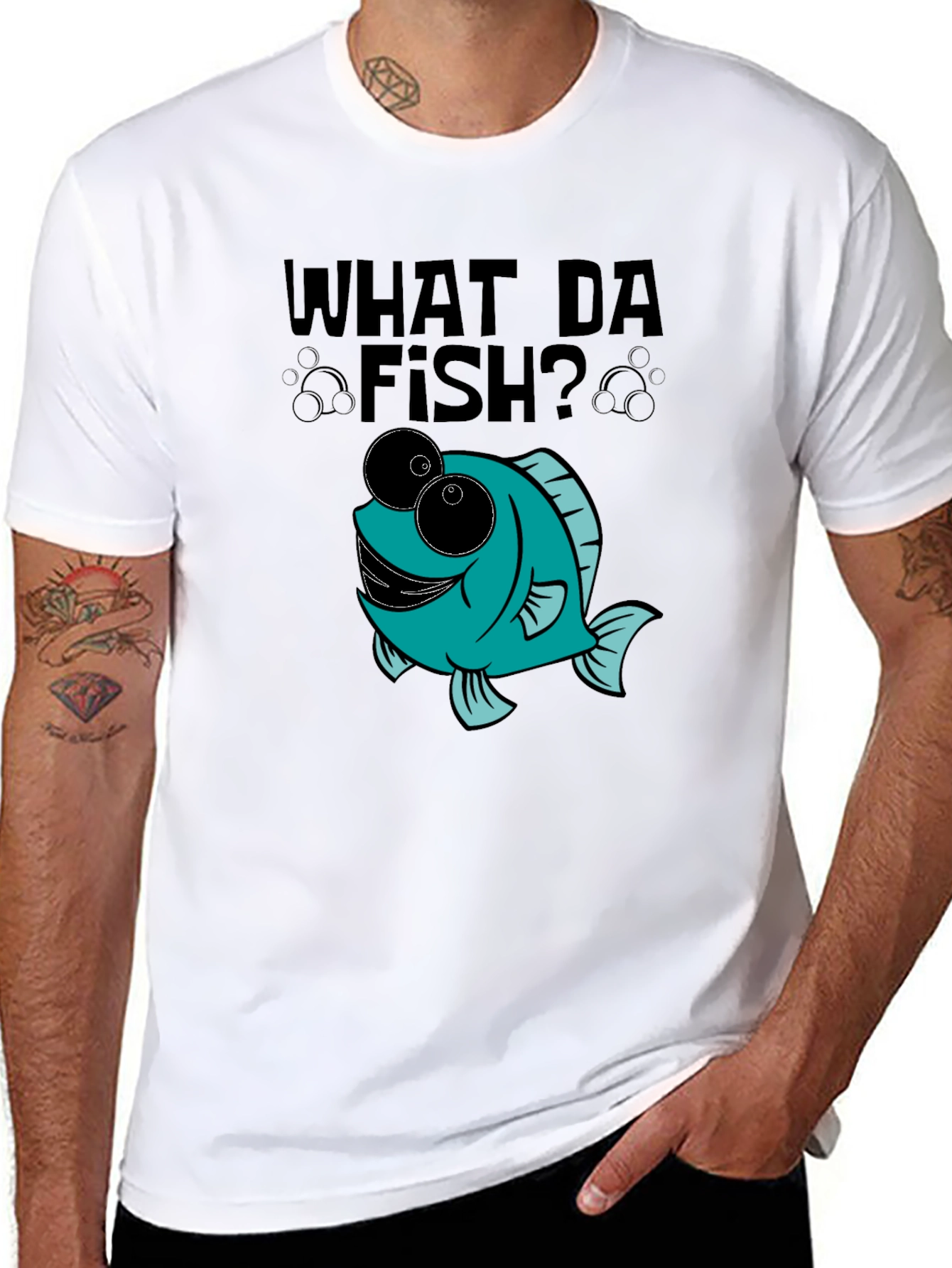 What Da Fish? Novelty Graphic Tee