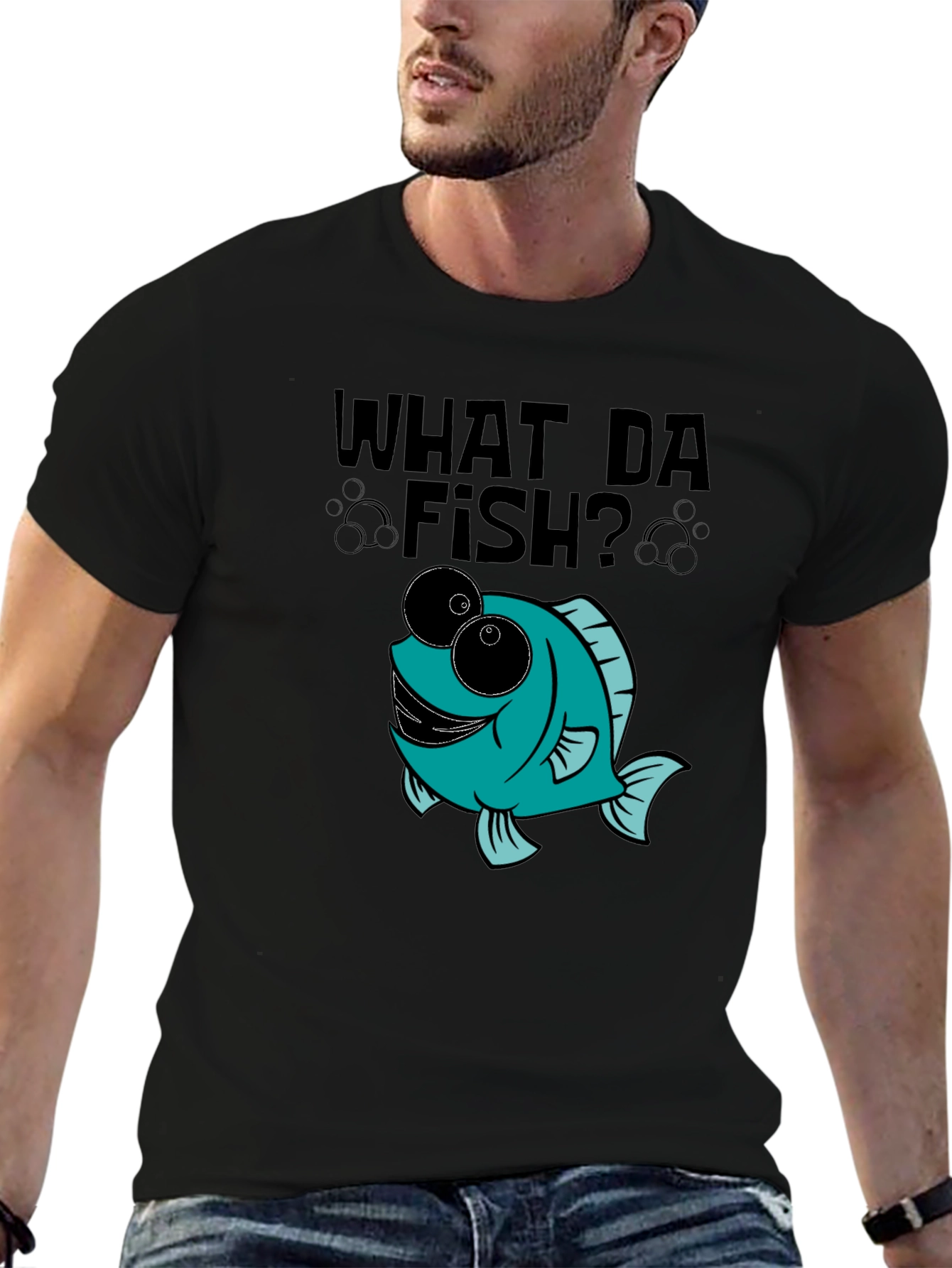 What Da Fish? Novelty Graphic Tee