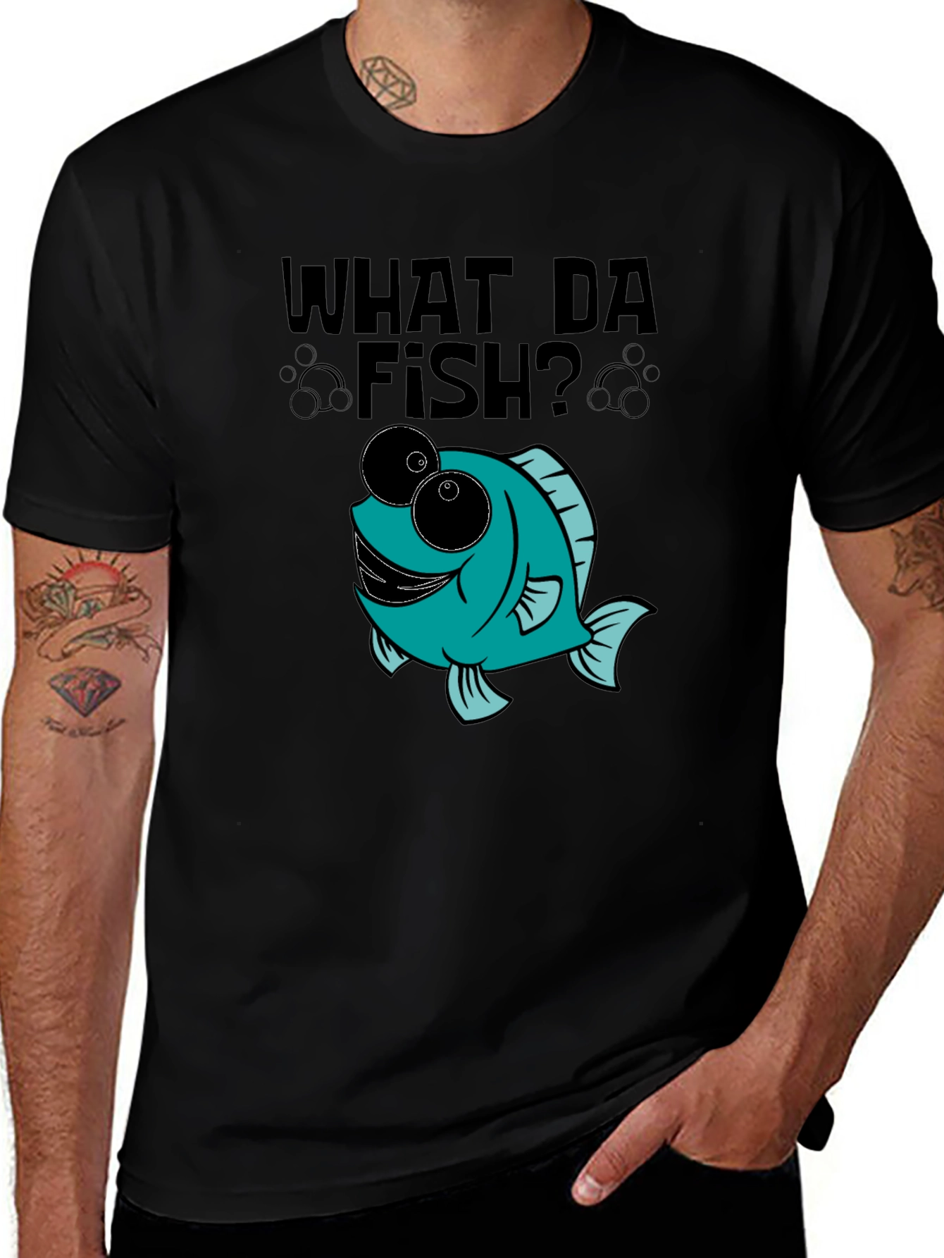 What Da Fish? Novelty Graphic Tee
