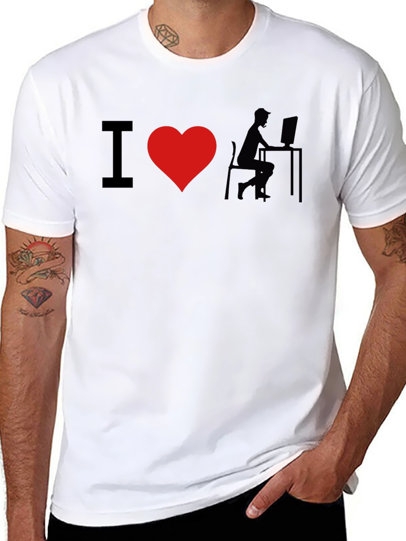 I Heart Coding Black T-Shirt
