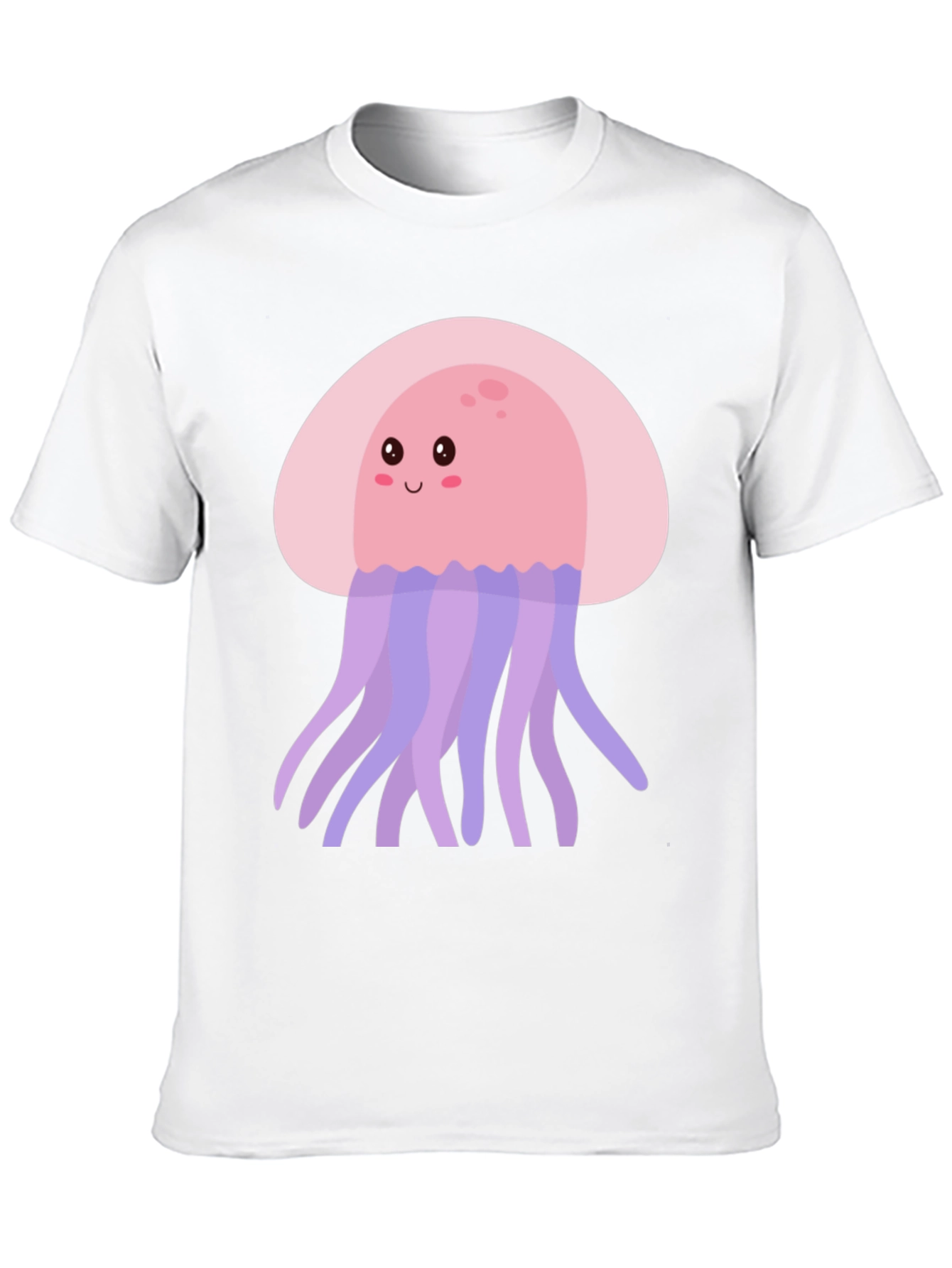 Cute Jellyfish Graphic Tee - Black
