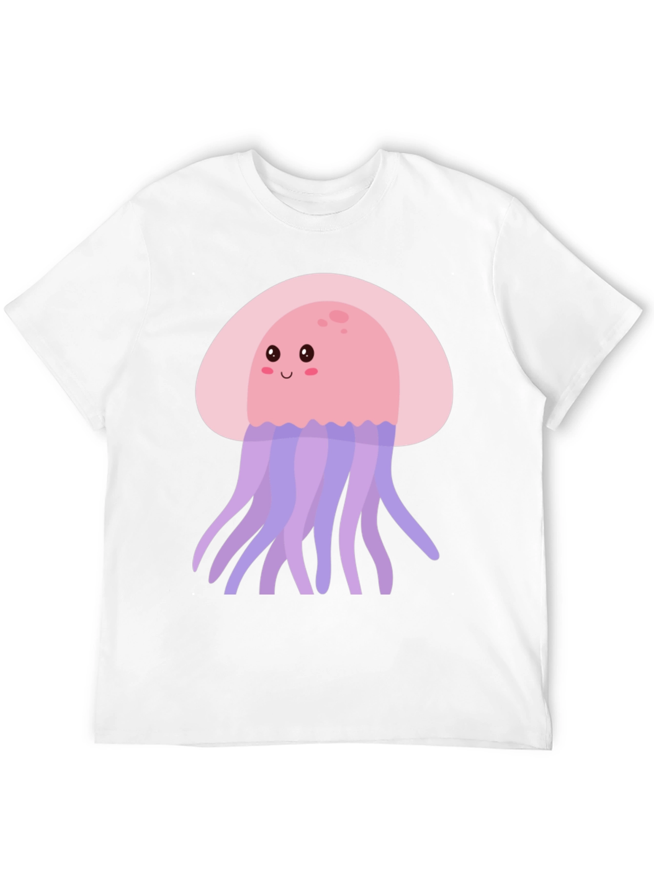 Cute Jellyfish Graphic Tee - Black