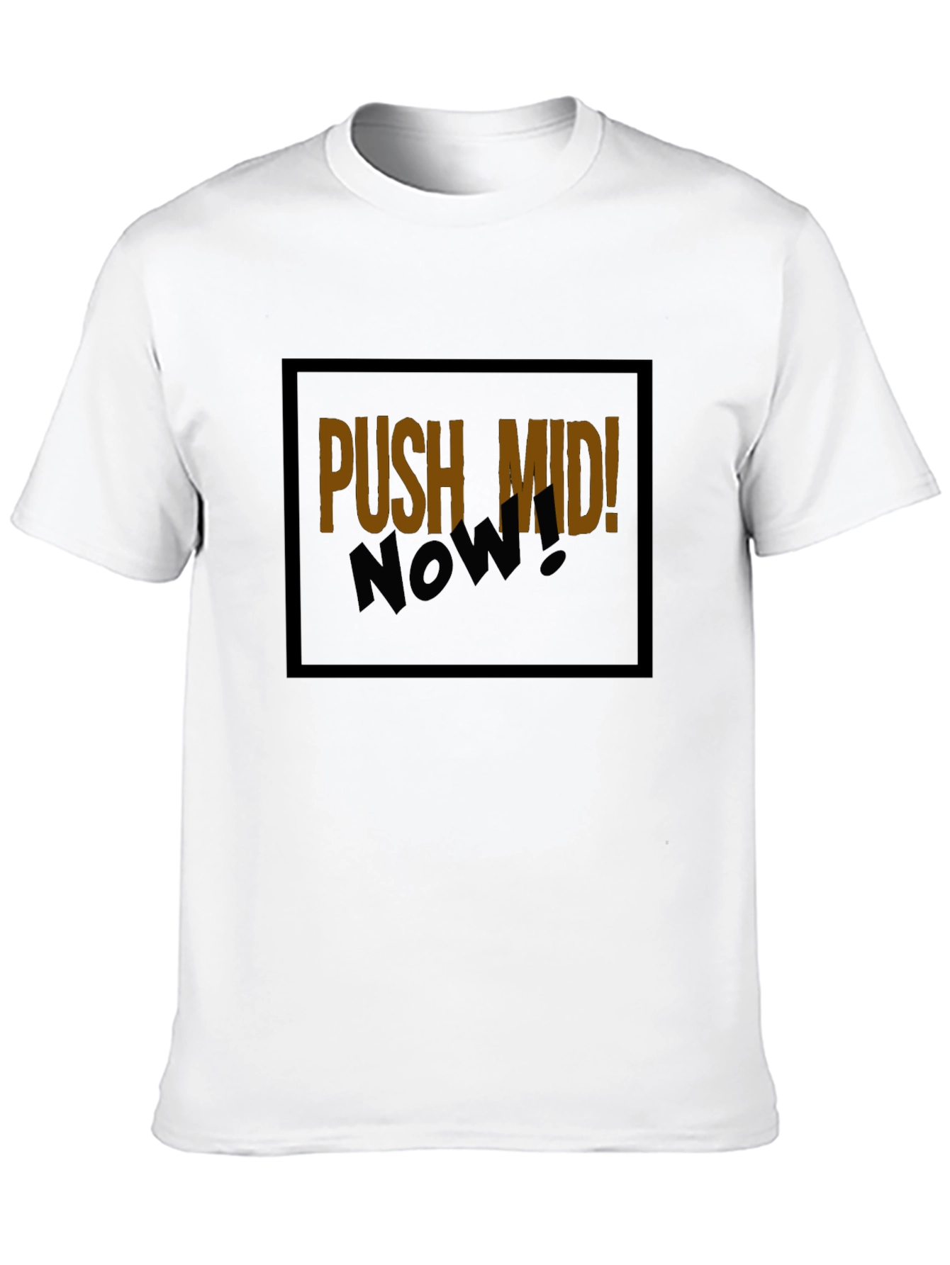 Push Mid Now Black Graphic Tee