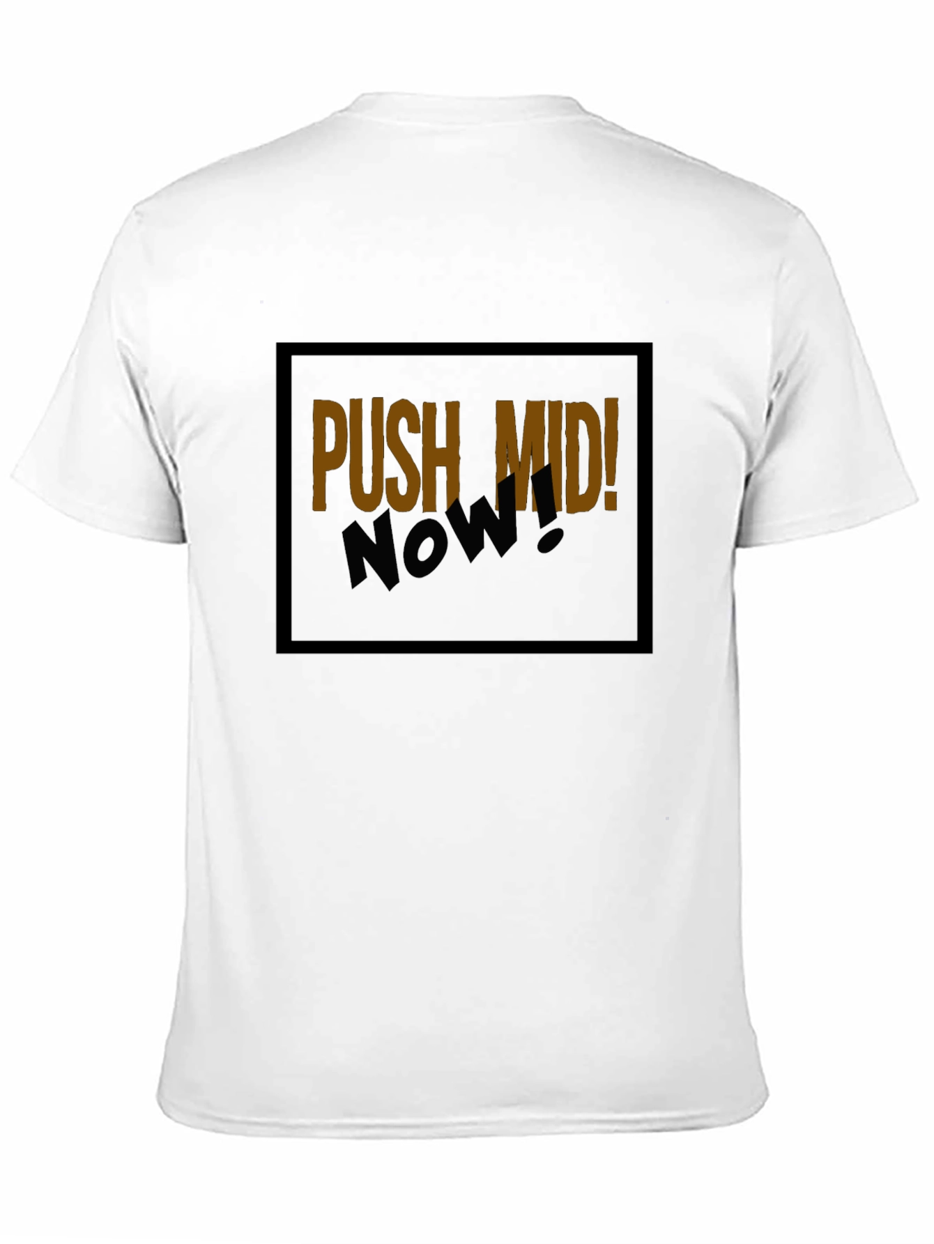 Push Mid Now Black Graphic Tee