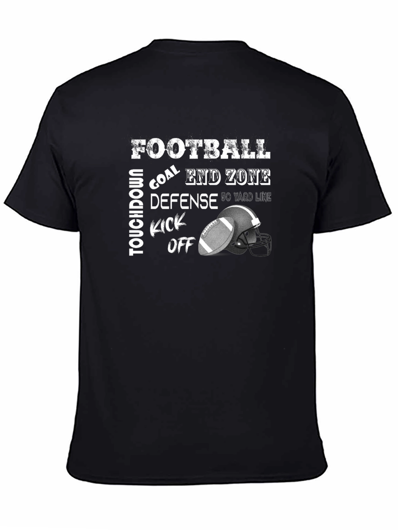 Football Theme Graphic Tee