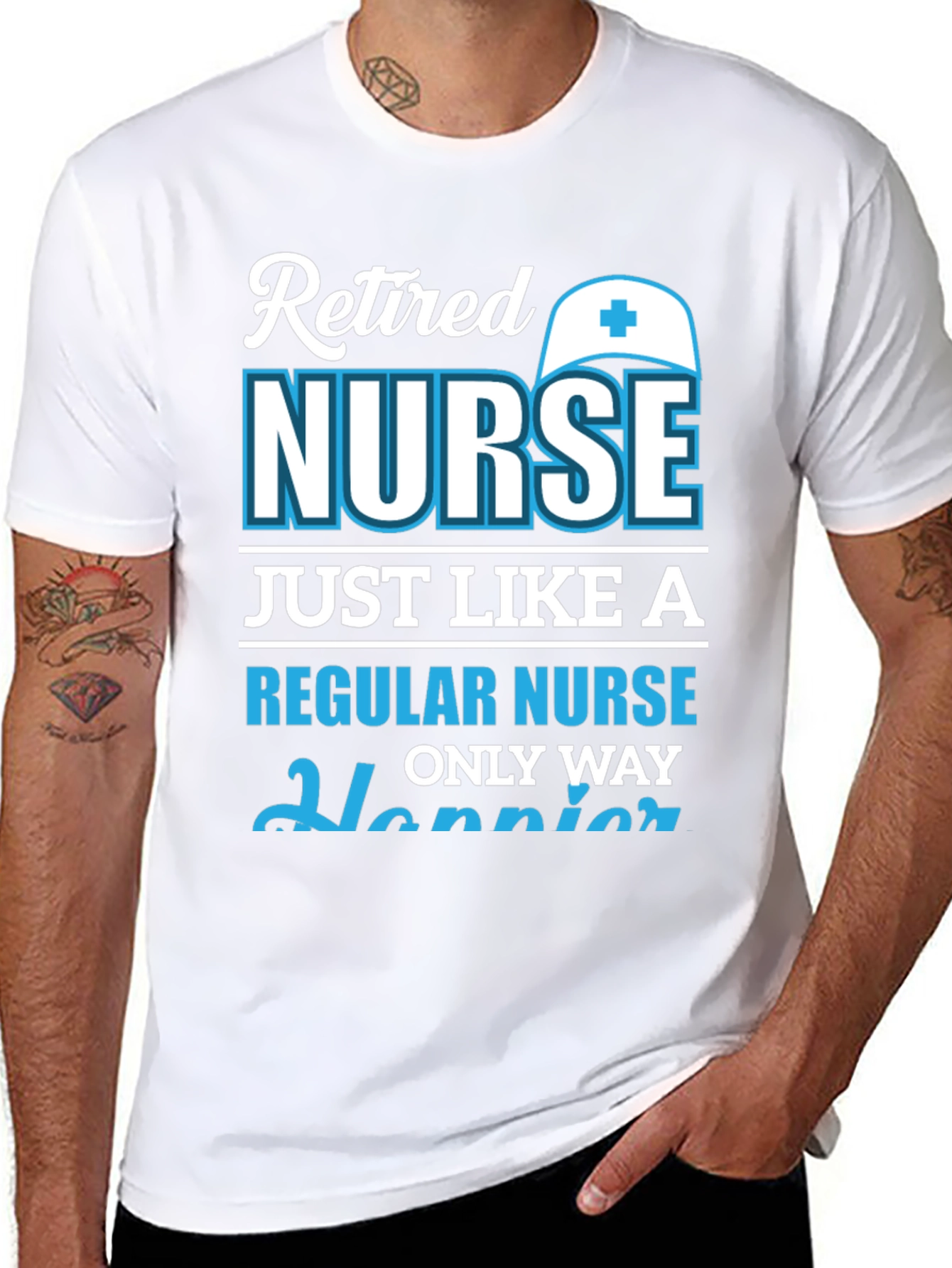 Retired Nurse T-Shirt: Happier Than Regular!